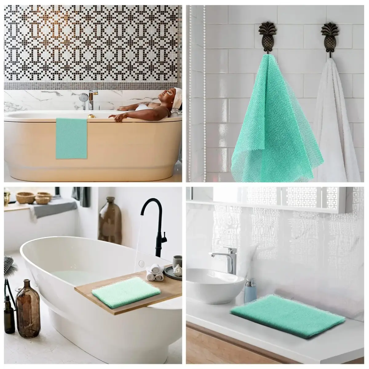 UJFQBH African Bath Sponge 80 cm (31.4 in) | Exfoliating Shower Body Scrubber for Daily Use - view 6