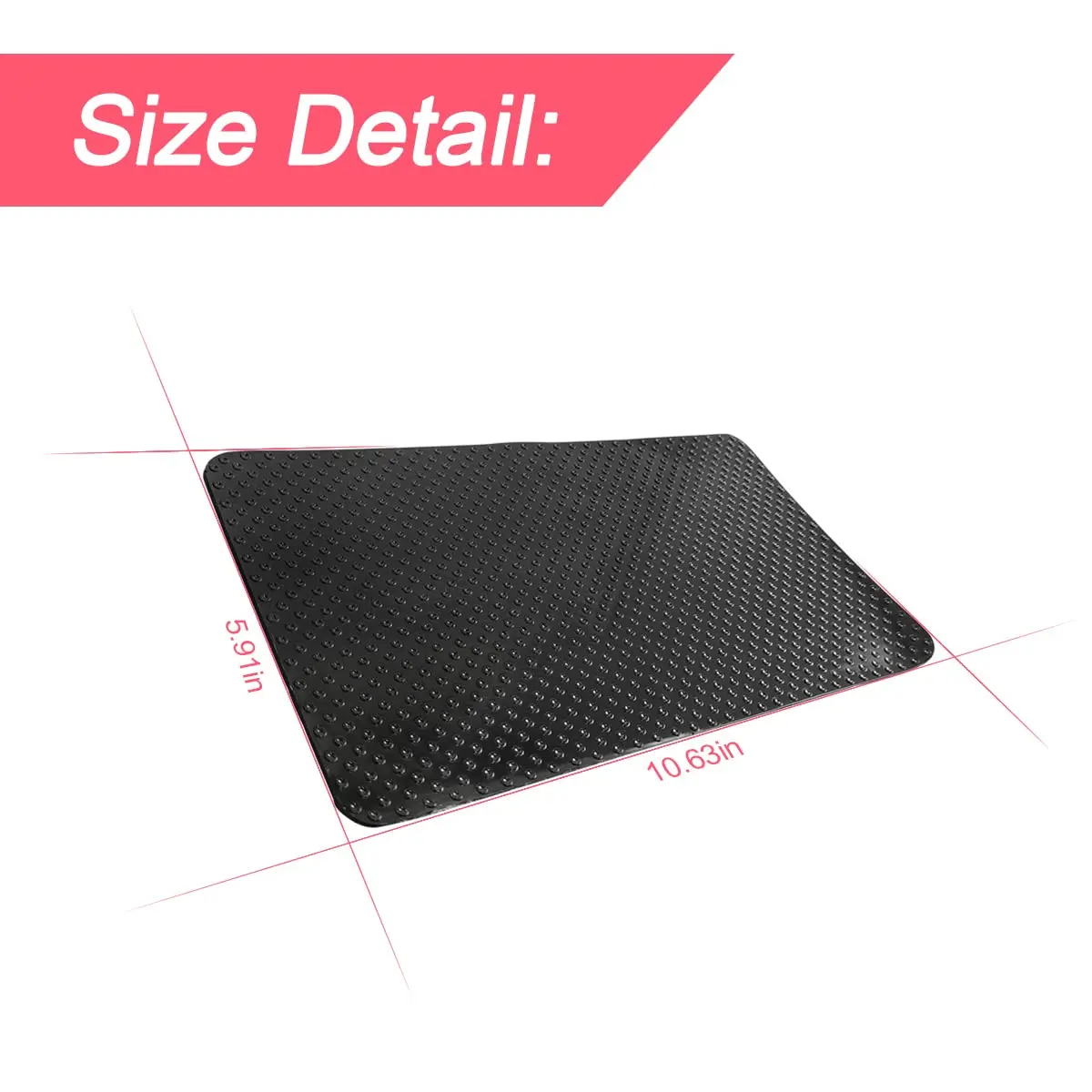 BLAU GRUN 10.6 in x 5.9 in Car Dashboard Anti-Slip Mat | Waterproof, Eco-Friendly, Universal Fit - view 2