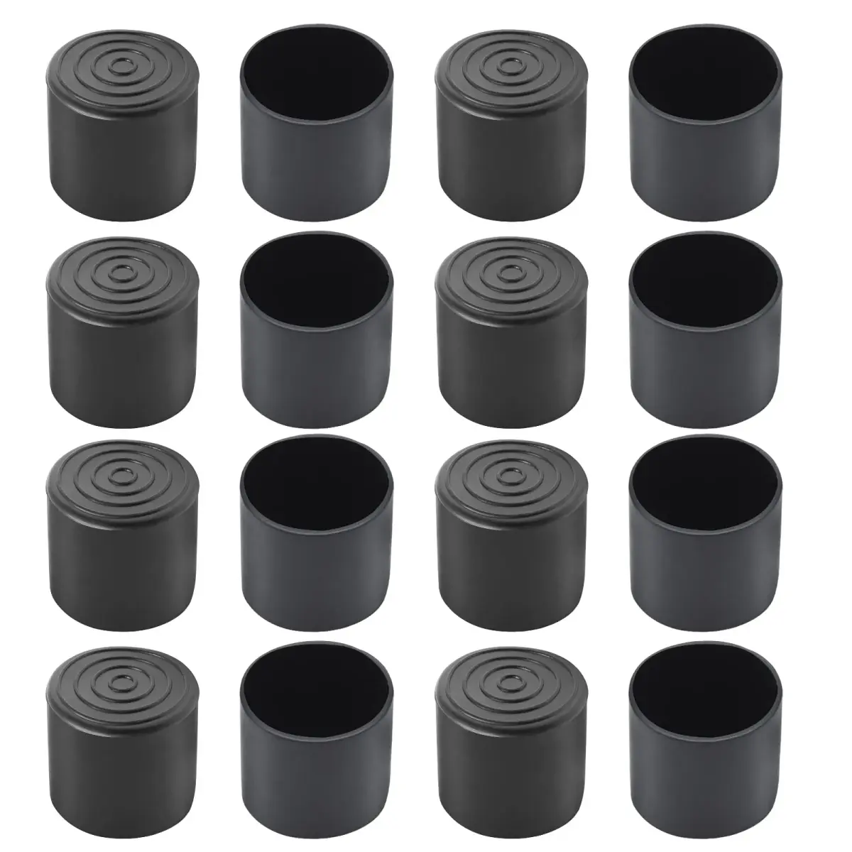 Auvotuis 16Pcs Black PVC Chair Leg Tips 38mm (1.5 Inch) | Protect Floors & Reduce Noise - view 7