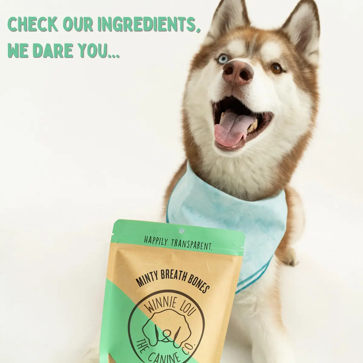 Winnie Lou The Canine Co. Mint Breath Bones 4 Oz | Organic Dog Treats for Fresh Breath - view 8