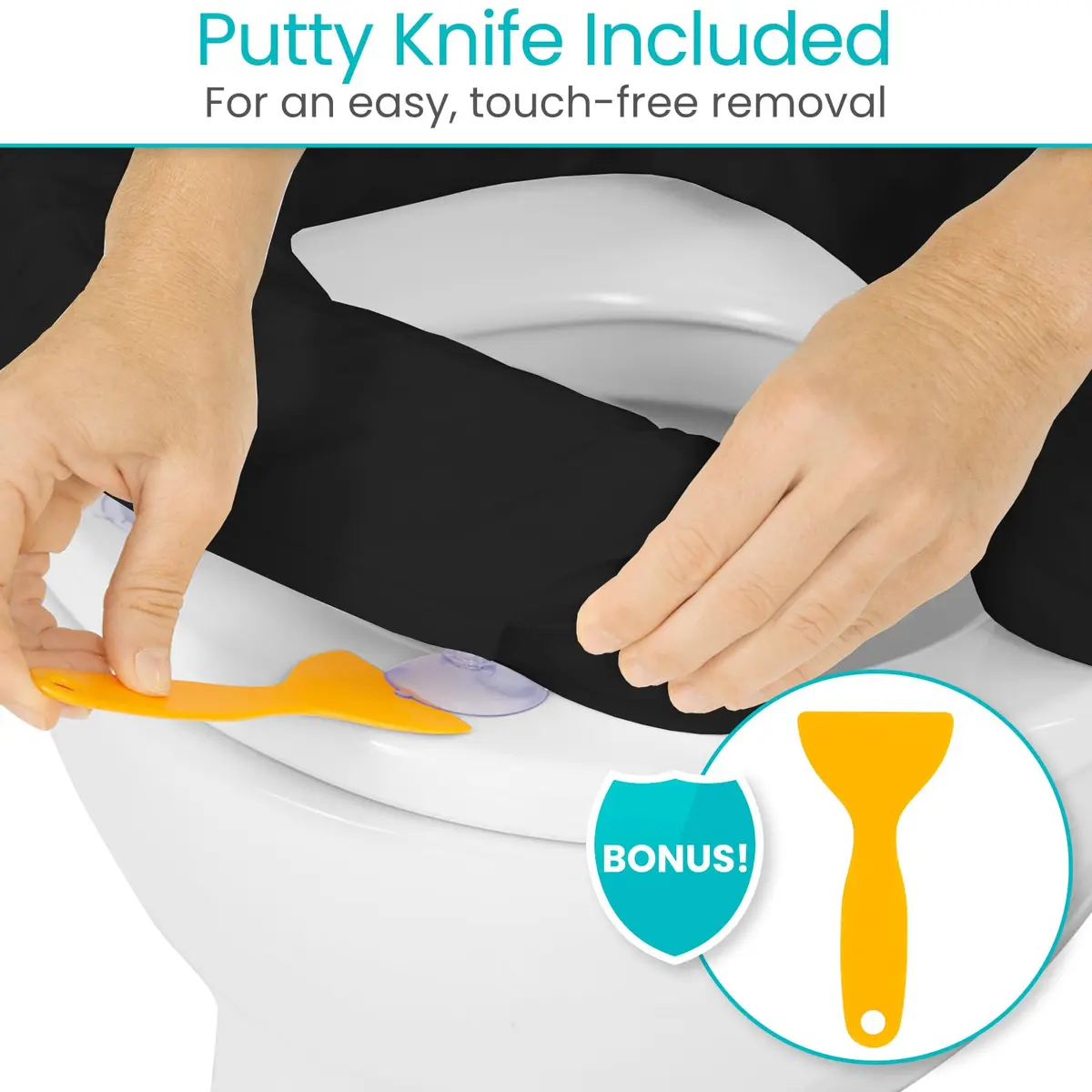Vive Toilet Seat Cushion 2" Soft Foam | Relieves Pressure Points for Bathroom Mobility - view 7