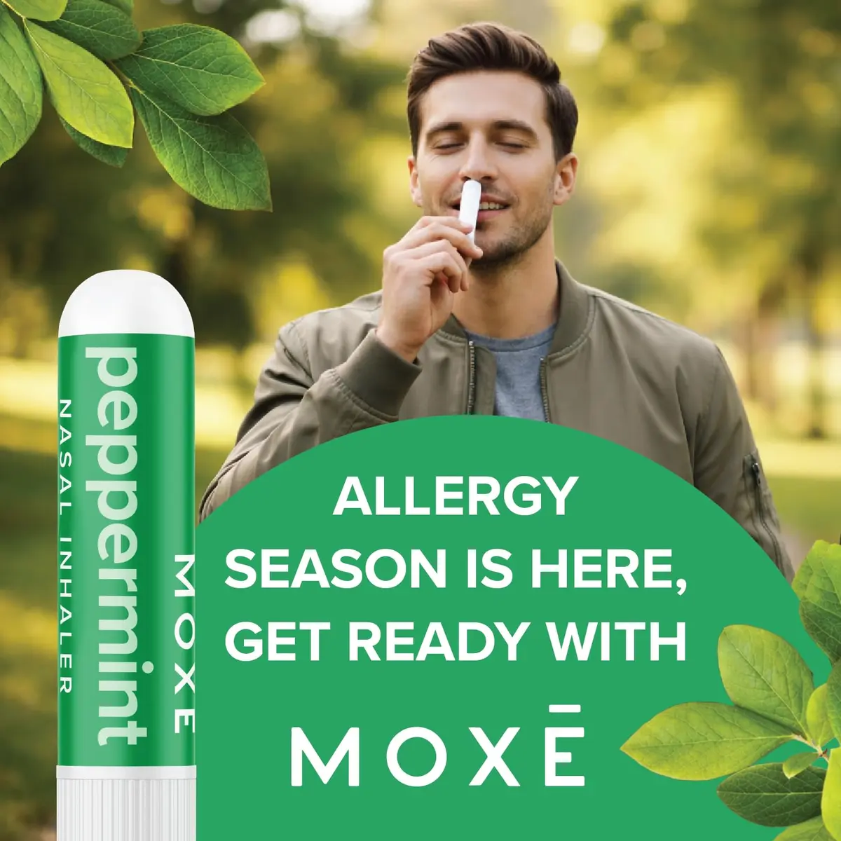 MOXE Peppermint Essential Oil Nasal Inhaler Stick, Cooling & Refreshing 3PK | Pure Peppermint Oil for Breathing & Mental Alertness - view 5