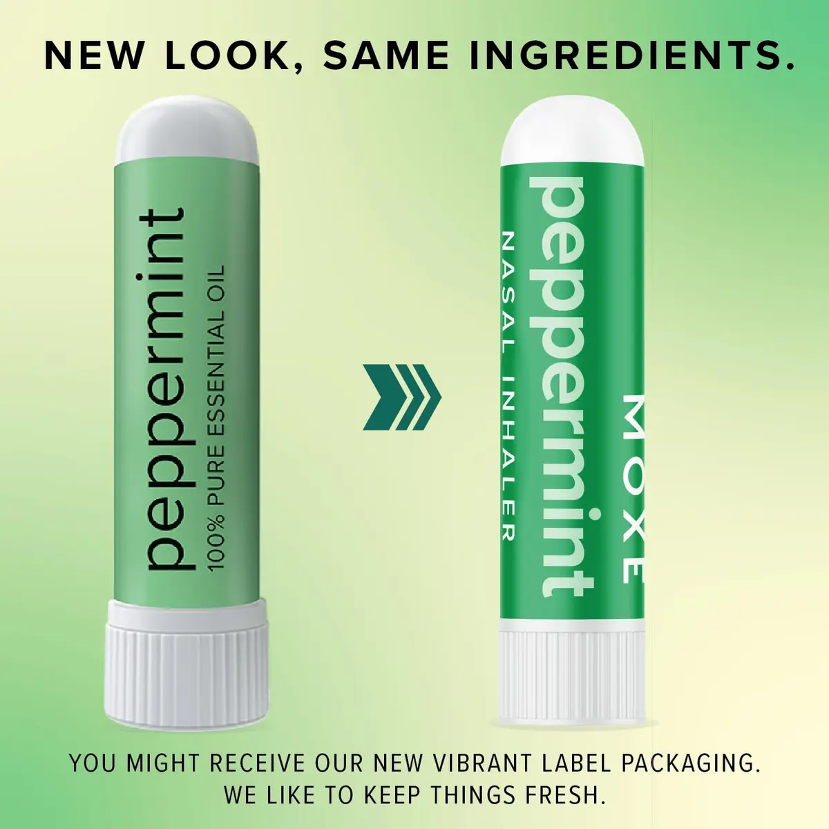 MOXE Peppermint Essential Oil Nasal Inhaler Stick, Cooling & Refreshing 3PK | Pure Peppermint Oil for Breathing & Mental Alertness - view 8