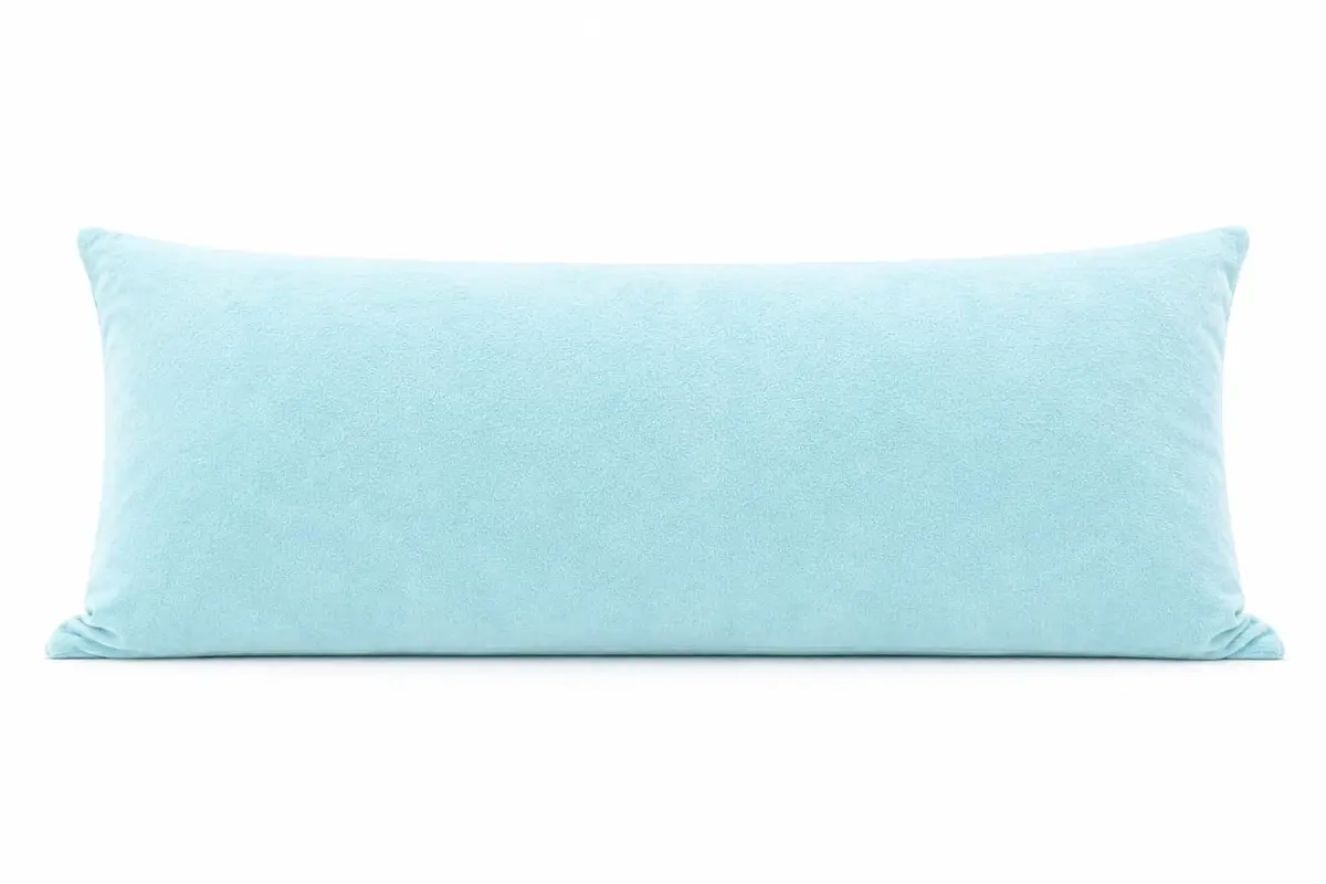 EVOLIVE Micromink Body Pillow Cover 21"x54" | Plush Faux Fur & Velvet Feel (Light Blue) - main product image
