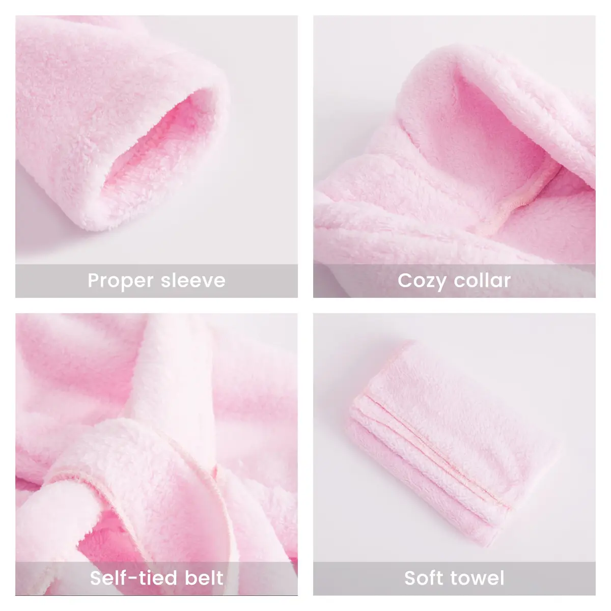 M&G House Newborn Photography Props Baby Bathrobe Set Pnk 6-13 Months | Soft Cotton, Cute & Fashion - view 2