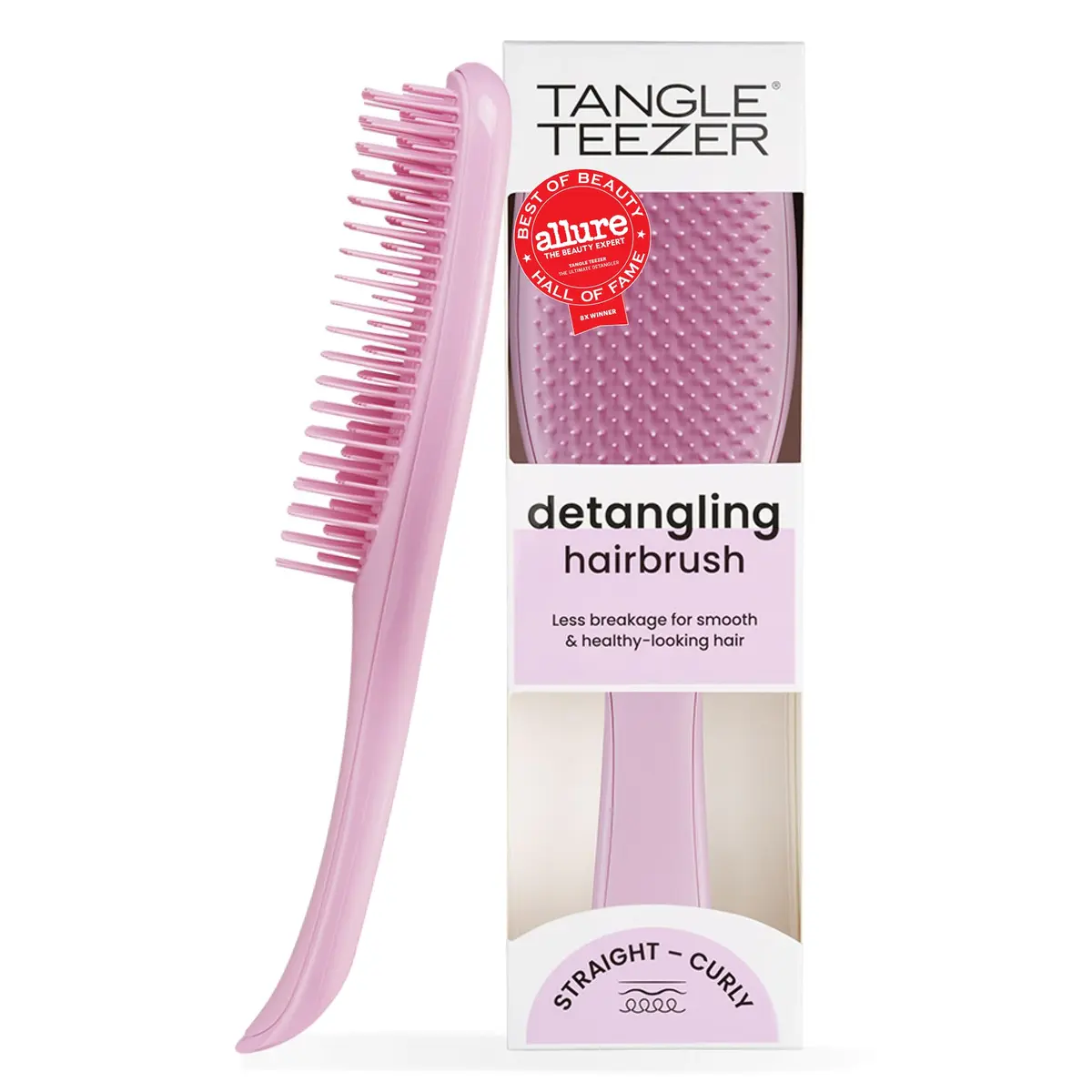 Tangle Teezer Ultimate Detangler Brush, Rosebud | Patented Two-Tiered Teeth Reduce Breakage - main product image