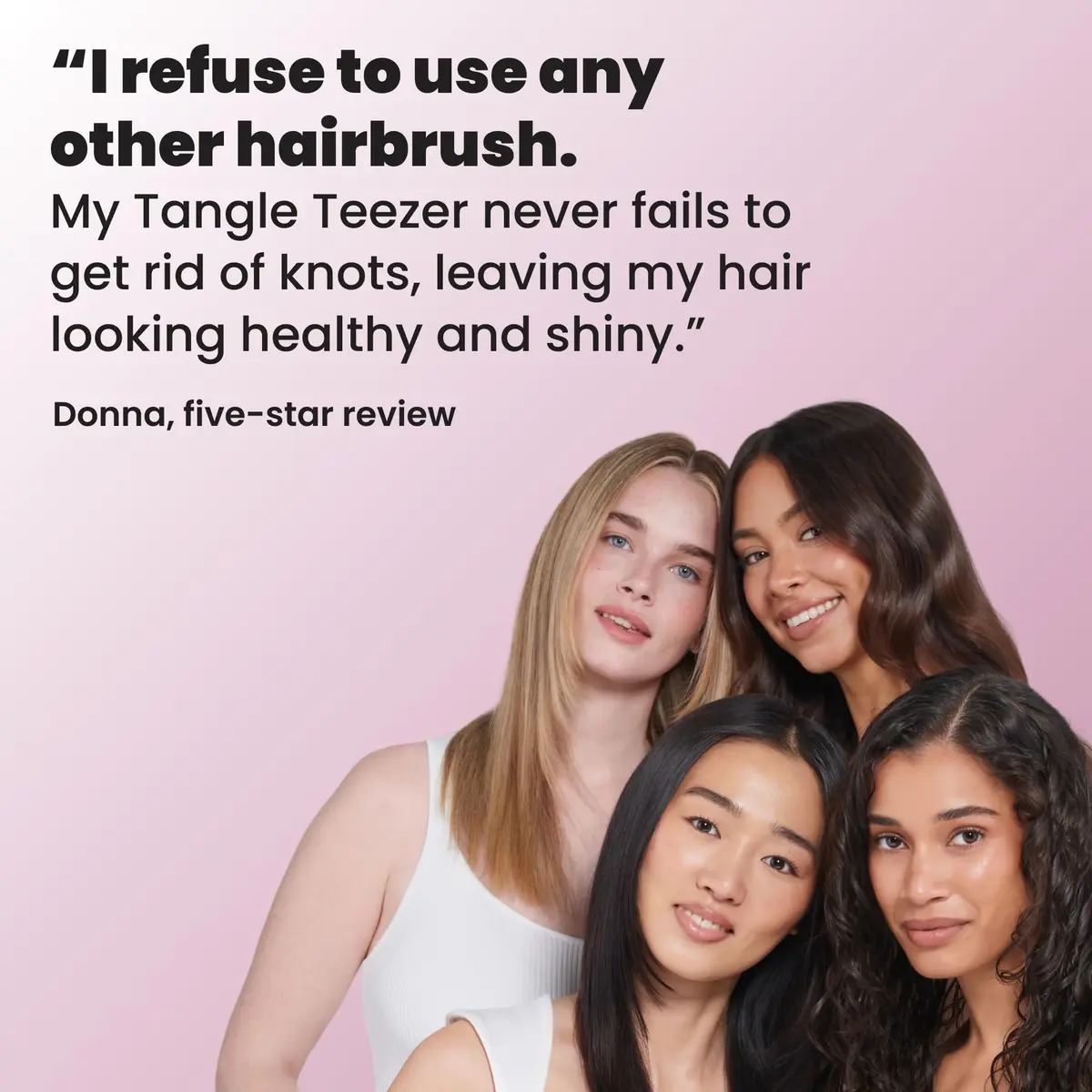 Tangle Teezer Ultimate Detangler Brush, Rosebud | Patented Two-Tiered Teeth Reduce Breakage - view 9