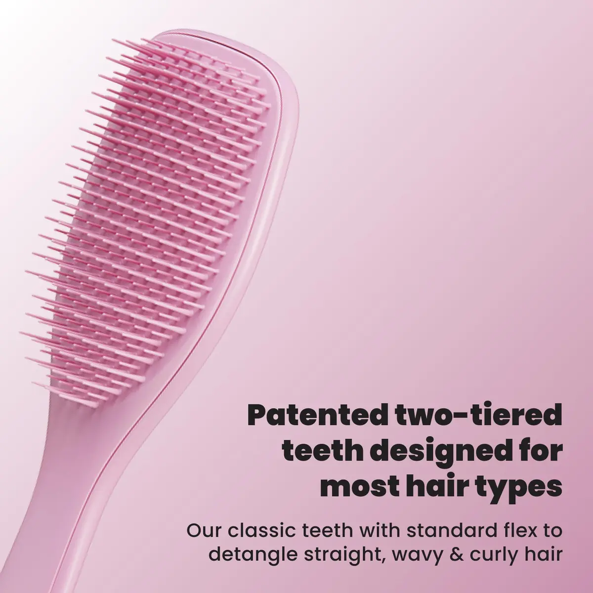 Tangle Teezer Ultimate Detangler Brush, Rosebud | Patented Two-Tiered Teeth Reduce Breakage - view 2