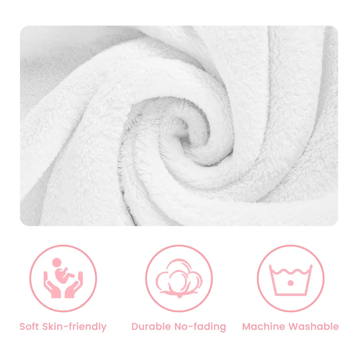 M&G House Newborn Photography Props Baby Bathrobe Set White 6-13 Months | Soft Cotton Crochet - view 3