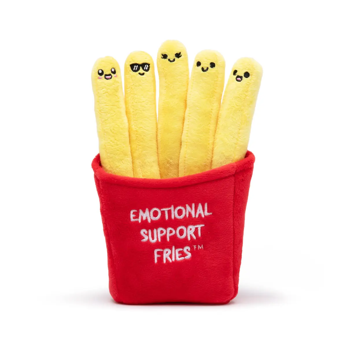 Relatable Emotional Support Fries Plush Toy Set 18 cm (7.25 in) | Soft Cuddly Toy with Carrying Basket - main product image