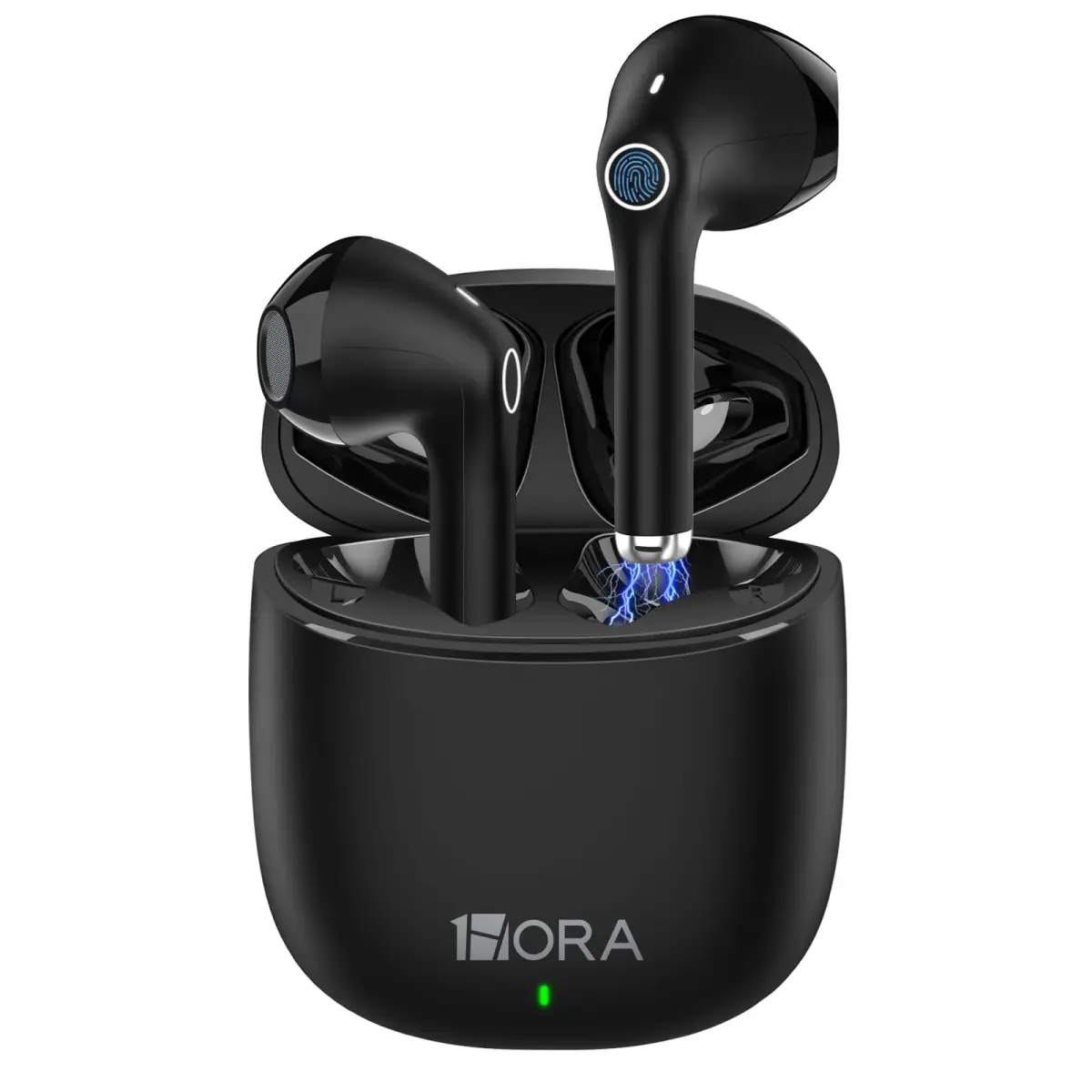 1 Hora Wireless Earbuds Black | Bluetooth 5.3, 22 Hours Playtime, Clear Calls, Deep Bass - main product image