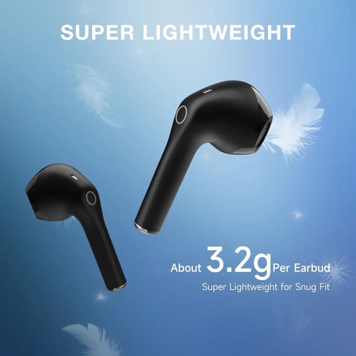 1 Hora Wireless Earbuds Black | Bluetooth 5.3, 22 Hours Playtime, Clear Calls, Deep Bass - view 7