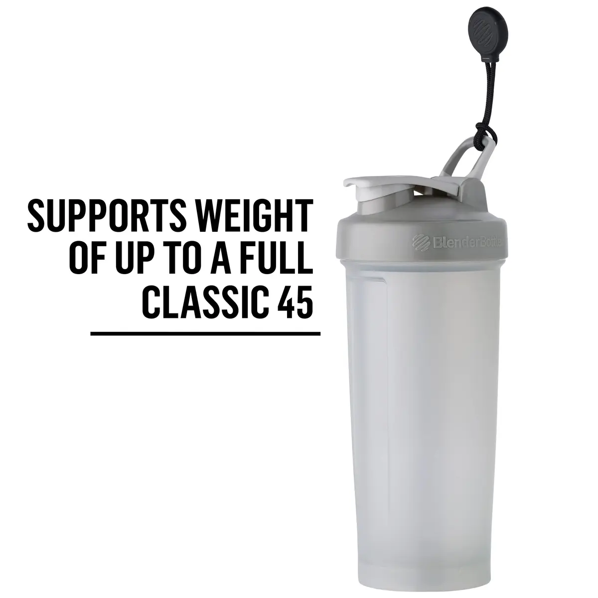 BlenderBottle Magnet for Holding Shaker Bottles to Gym Equipment, Black | Gym Magnet Accessory for BlenderBottle 45oz - view 2