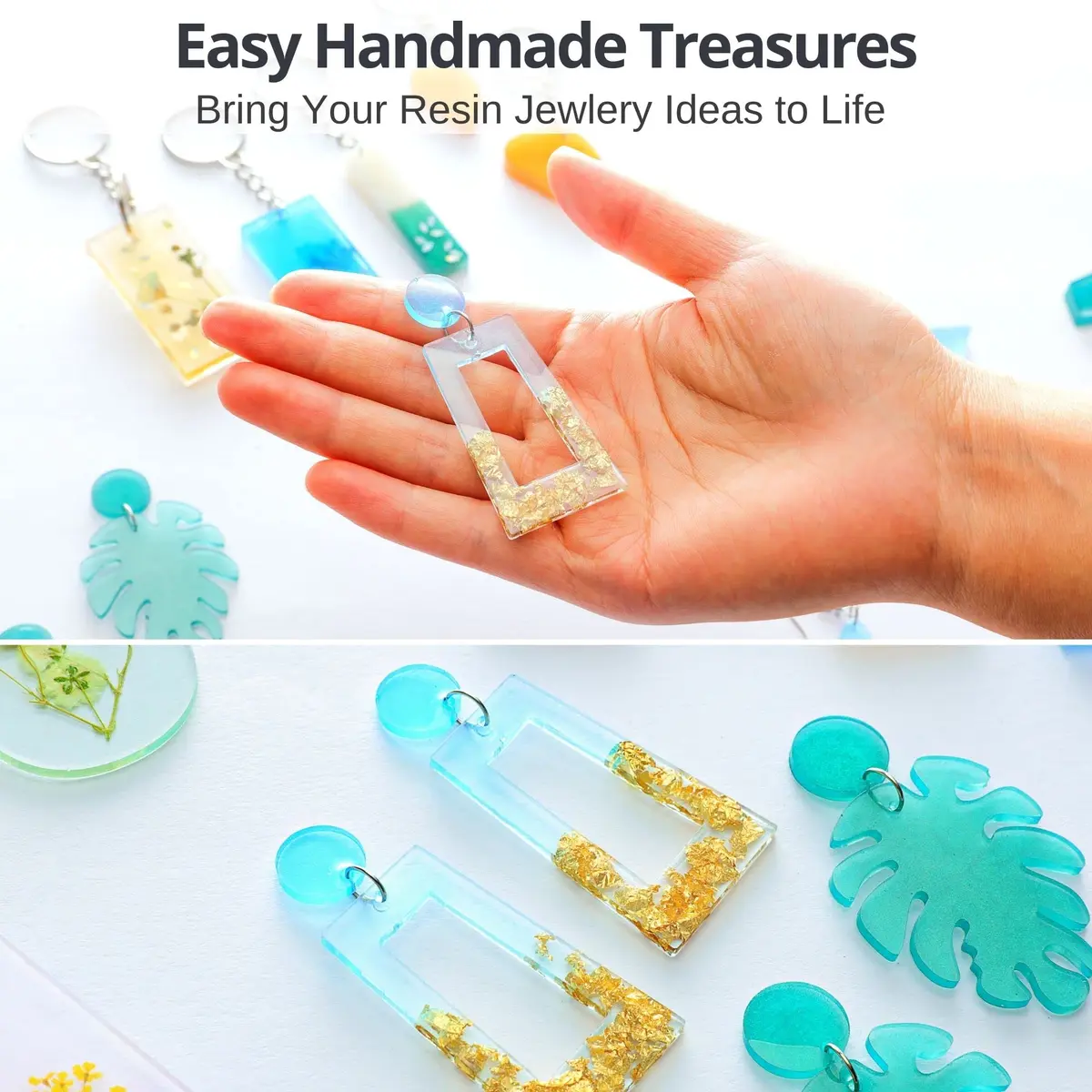 Piccassio Resin Jewelry Kit for Beginners | Complete DIY Craft Set with Molds & Tools - view 2