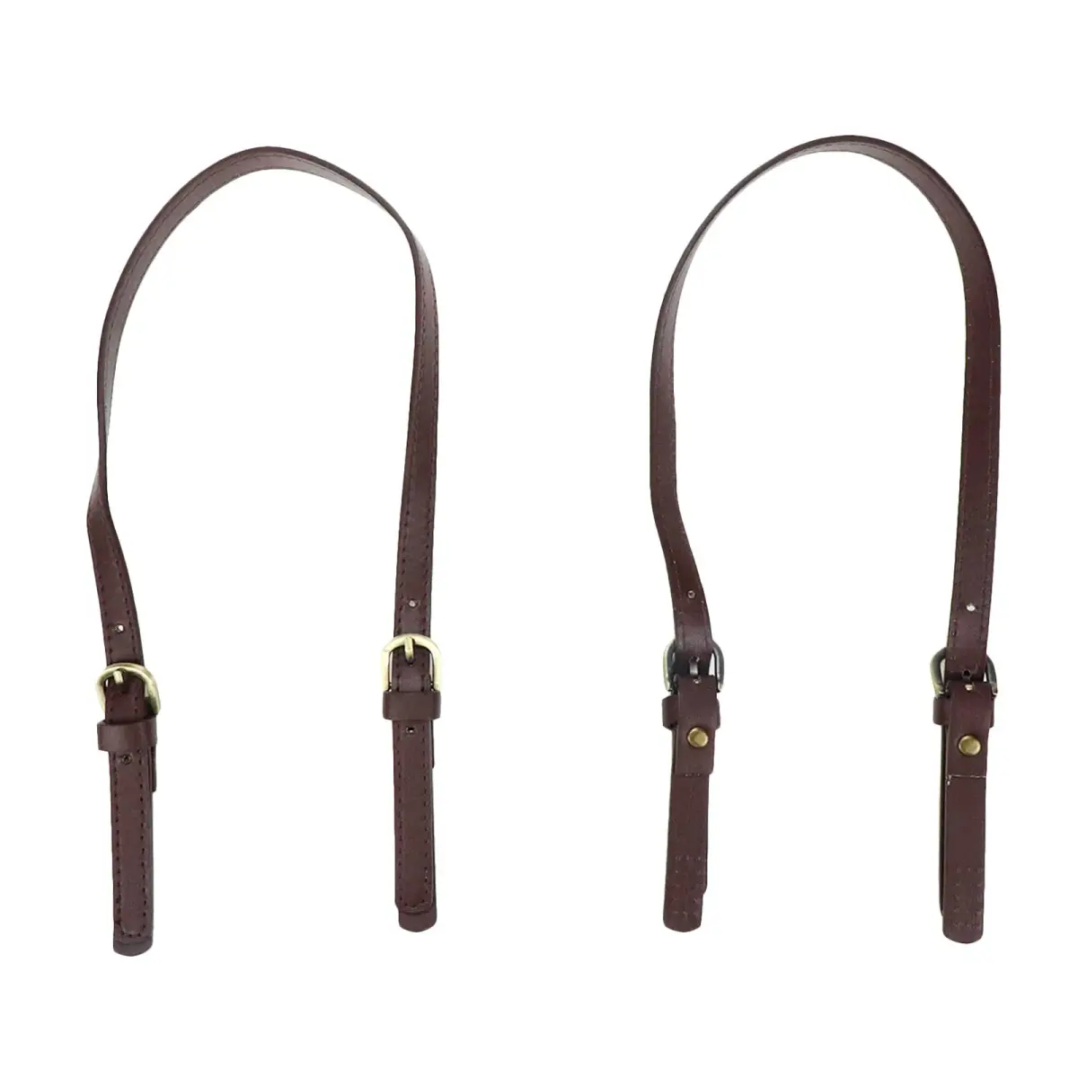 Semetall PU Leather Replacement Purse Straps 2 Pcs Light Coffee | Adjustable Bag Handles for Handbags & Shoulder Bags - main product image