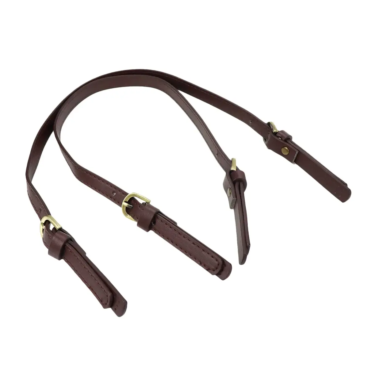 Semetall PU Leather Replacement Purse Straps 2 Pcs Light Coffee | Adjustable Bag Handles for Handbags & Shoulder Bags - view 4