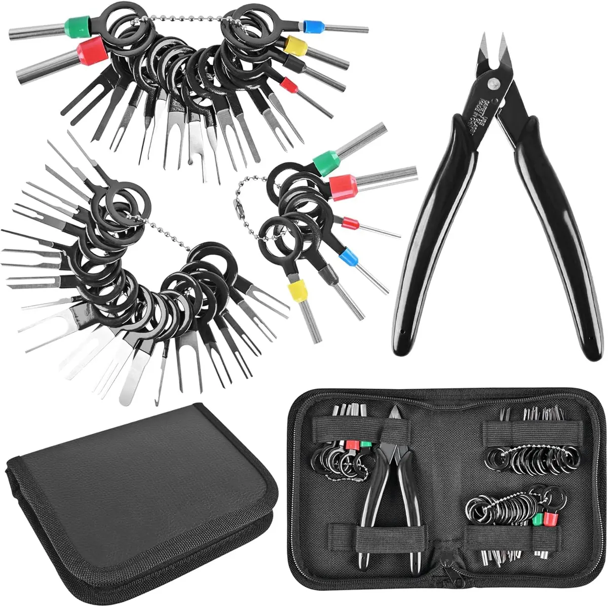 Kikerike Terminal Removal Tool Kit 45 Pcs | Automotive Electrical Connector Pin Extractor - main product image