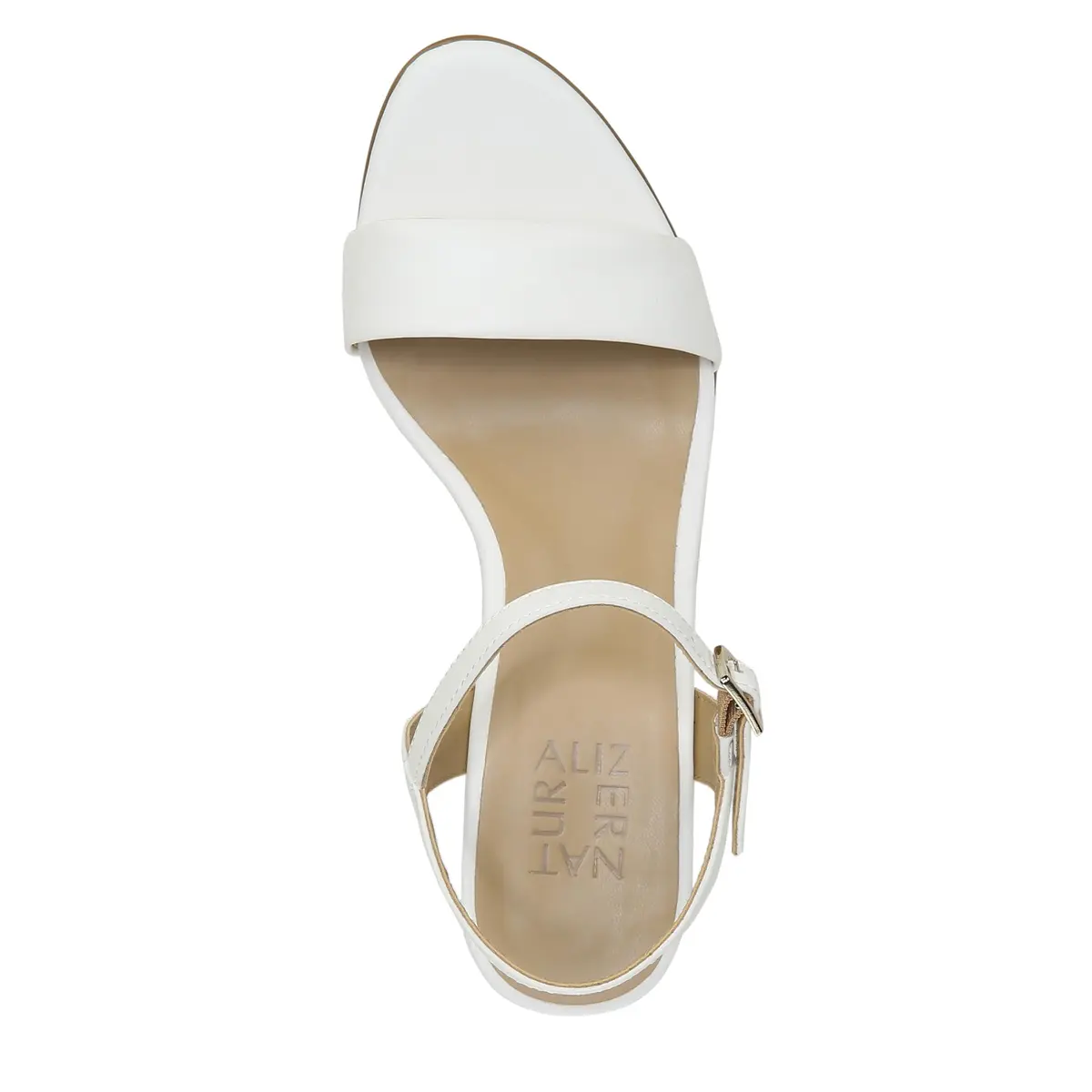 Naturalizer Bristol Heeled Sandal White 6 M | Minimalist Style with All-Day Comfort - view 5
