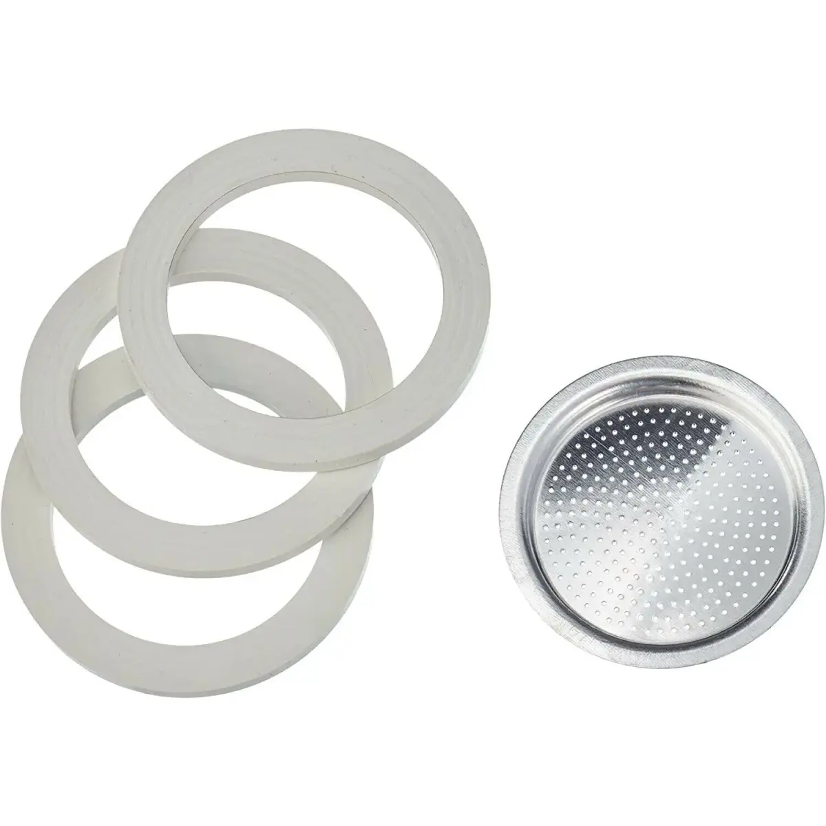 Bialetti 9-Cup Moka Pot Gasket and Plate Set | Stainless Steel Replacement Parts - view 4