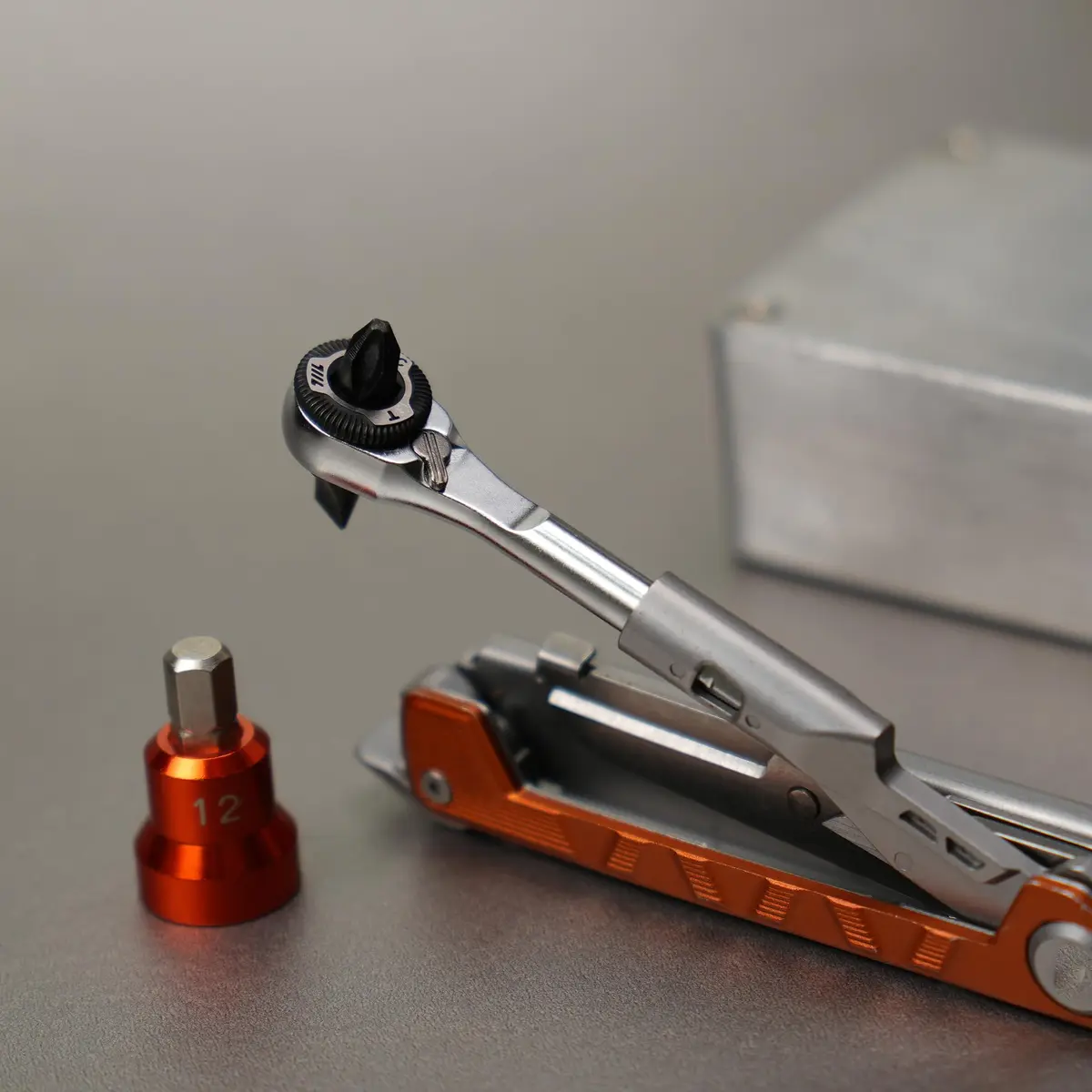 711L 1/4" EDC Ratchet Wrench MK2 with Geared Thumb Wheel | Compact, Alloy Steel, Taiwan Made - view 7