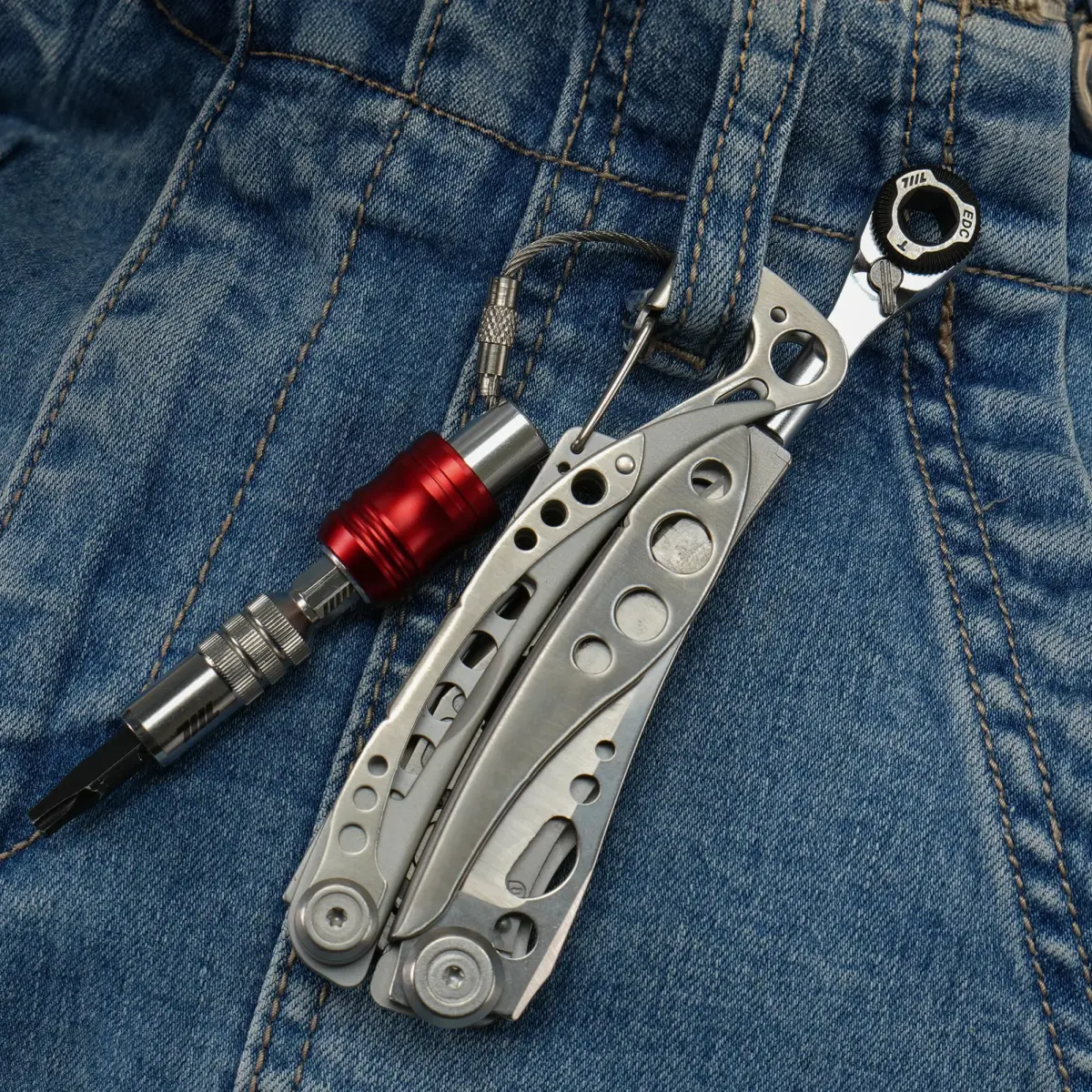 711L EDC Ratchet Wrench for Leatherman Multitools MK2 5.8cm (2.36in) | Precision Tool for Tight Spaces - view 7