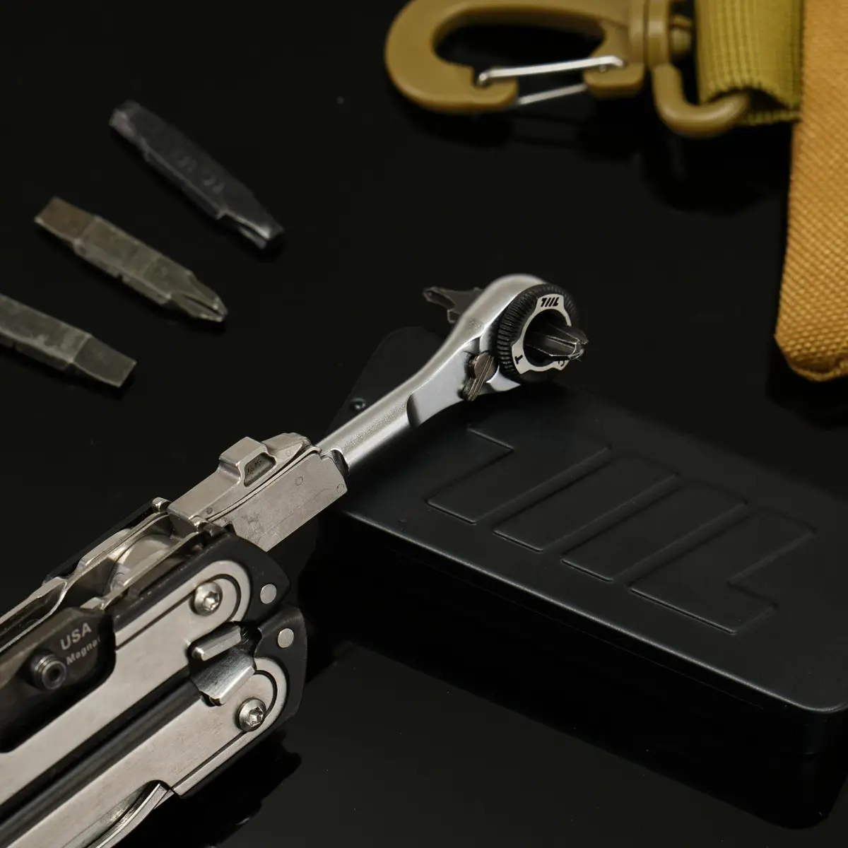 711L EDC Ratchet Wrench for Leatherman Multitools MK2 5.8cm (2.36in) | Precision Tool for Tight Spaces - view 9