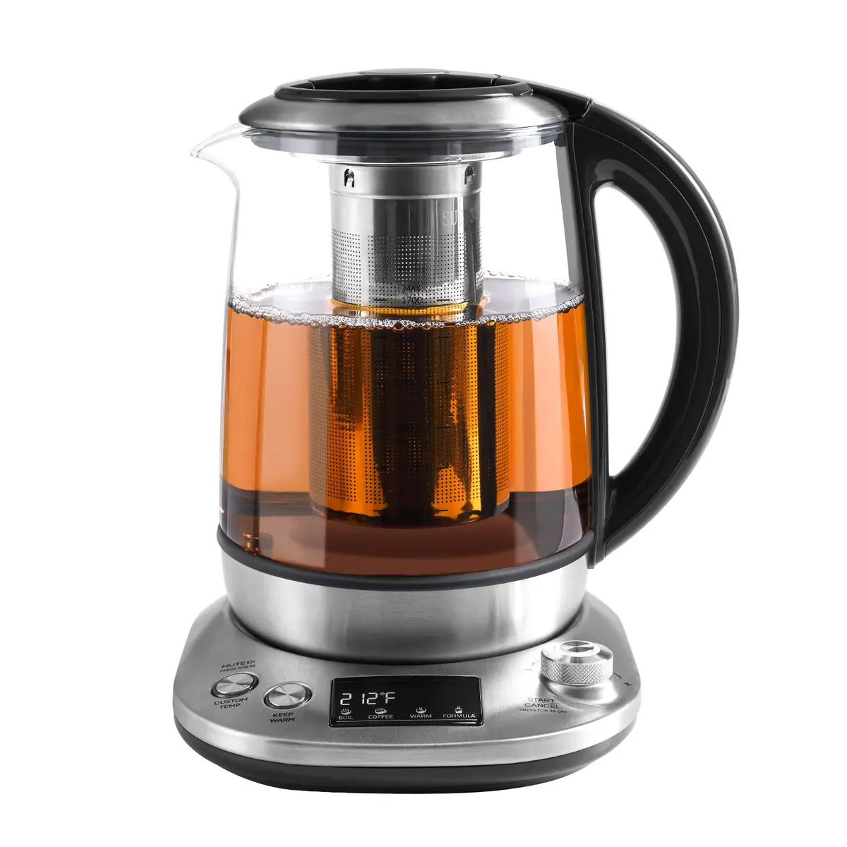 Mecity Electric Tea Kettle with Removable Infuser 1.7L | 9 Preset Brewing Programs & Temp Control - main product image