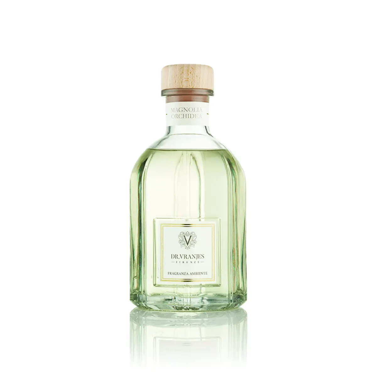 Dr. Vranjes Magnolia Orchidea Diffuser 250ml + Double Pack of White Sticks | Floral Luxury Home Fragrance - main product image
