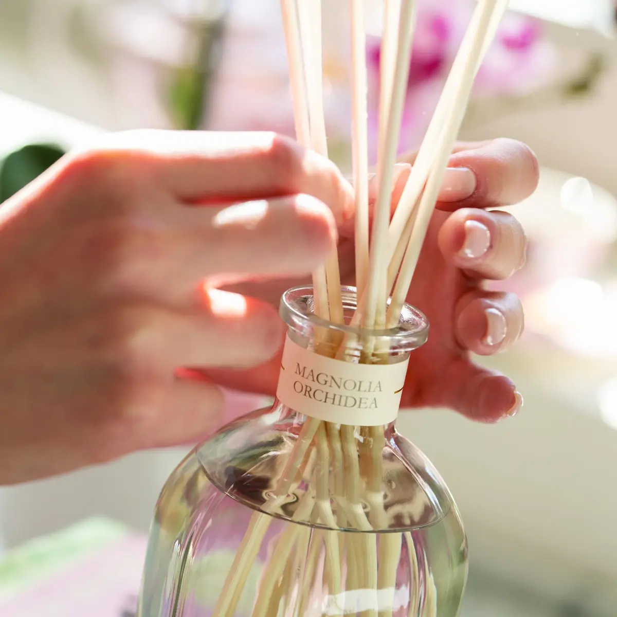 Dr. Vranjes Magnolia Orchidea Diffuser 250ml + Double Pack of White Sticks | Floral Luxury Home Fragrance - view 5