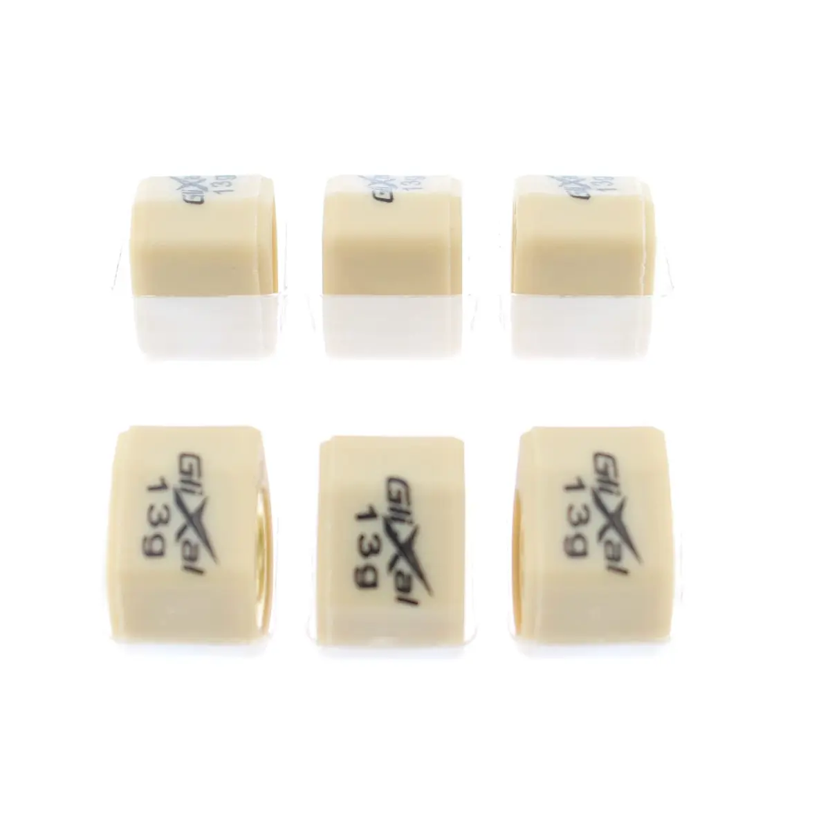 Glixal High Performance Polygon Variator Sliders 18x14mm | Racing Roller Weights for GY6 125cc-150cc (13g) - view 2