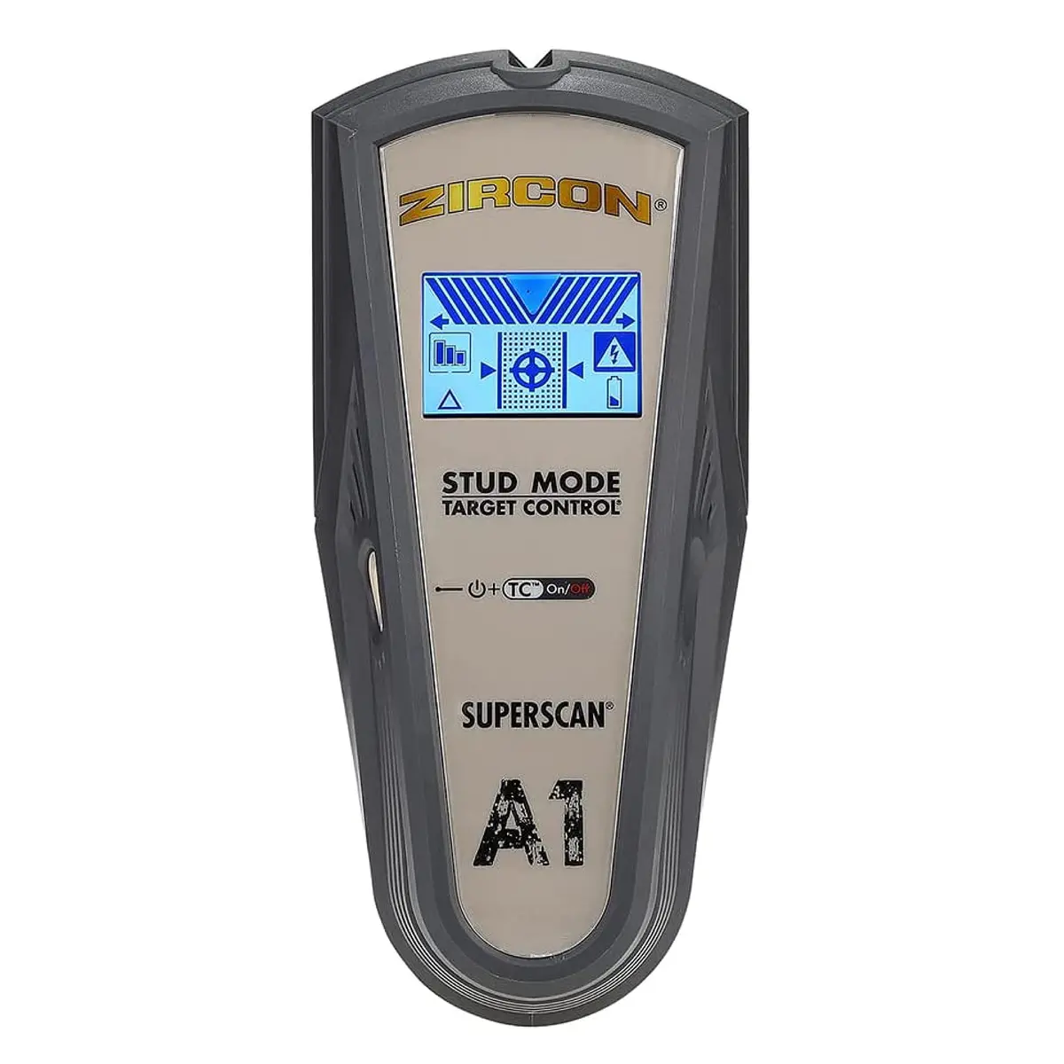 Zircon SuperScan A1 Advanced Stud Finder with Target Control and StudScan Mode | Detects Wood & Metal Studs up to 19mm - main product image