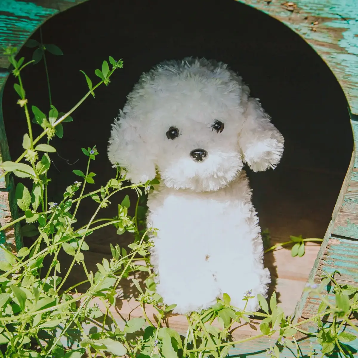 WEIGEDU White Toy Poodle Stuffed Animal Dog Puppy - Bichon Frise Maltese Maltipoo White Labradoodle Plush Toy for Kids and Babies 12.6" - view 8