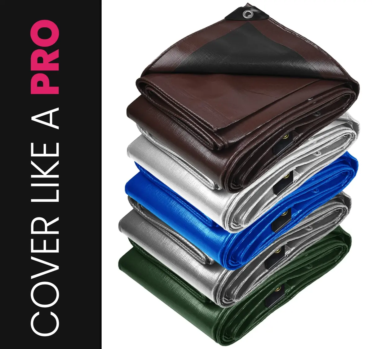 PROTARP Heavy Duty 22 Mil Tarp Cover 20′ X 30′ | Waterproof UV Resistant Rip & Tear Proof - view 6