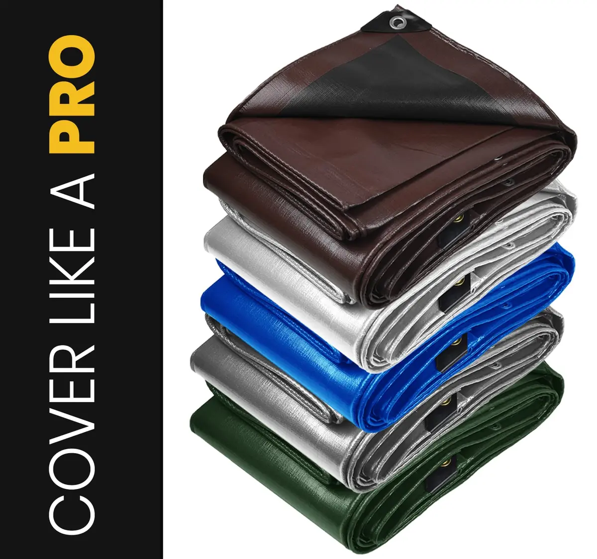 PROTARP Extra Heavy Duty 16 Mil Tarp Cover | Waterproof, UV Resistant, Rip & Tear Proof (20′ X 40′) - view 6