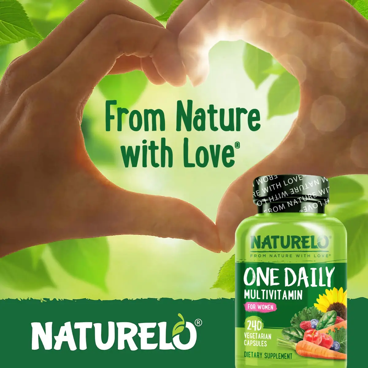NATURELO One Daily Multivitamin for Women 240 Count | Plant-Based, Non-GMO, Gluten-Free - view 7
