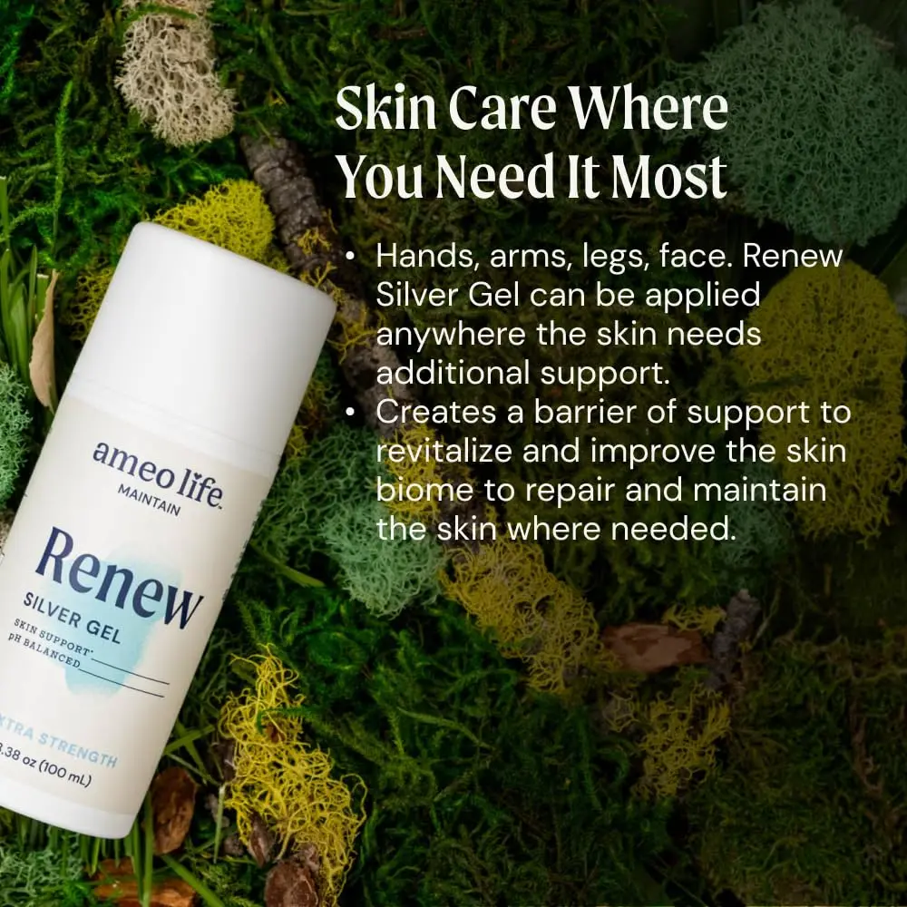 Ameo Life Extra Strength Colloidal Silver Gel 35 ppm | pH Balanced Skin Care for Minor Cuts & Burns (100ml) - view 5