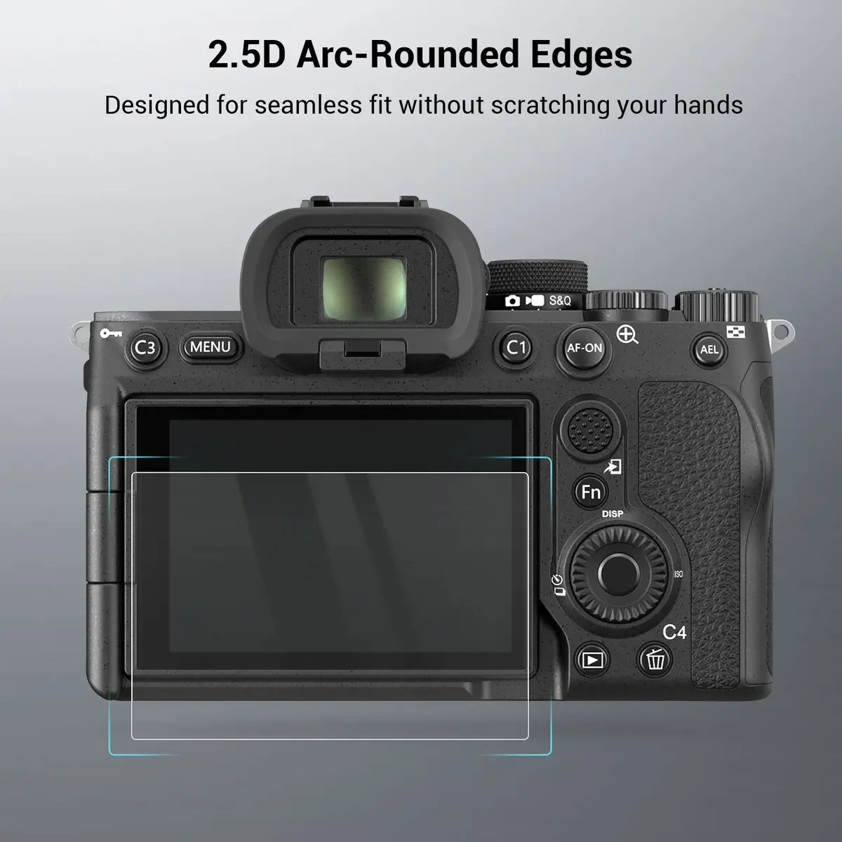 SMALLRIG Tempered Glass Screen Protector for Sony Alpha 7C II / 7CR / 6700 / ZV-E1 / 7 IV Cameras (4-Pack, 73.4 x 49.6mm) - view 5