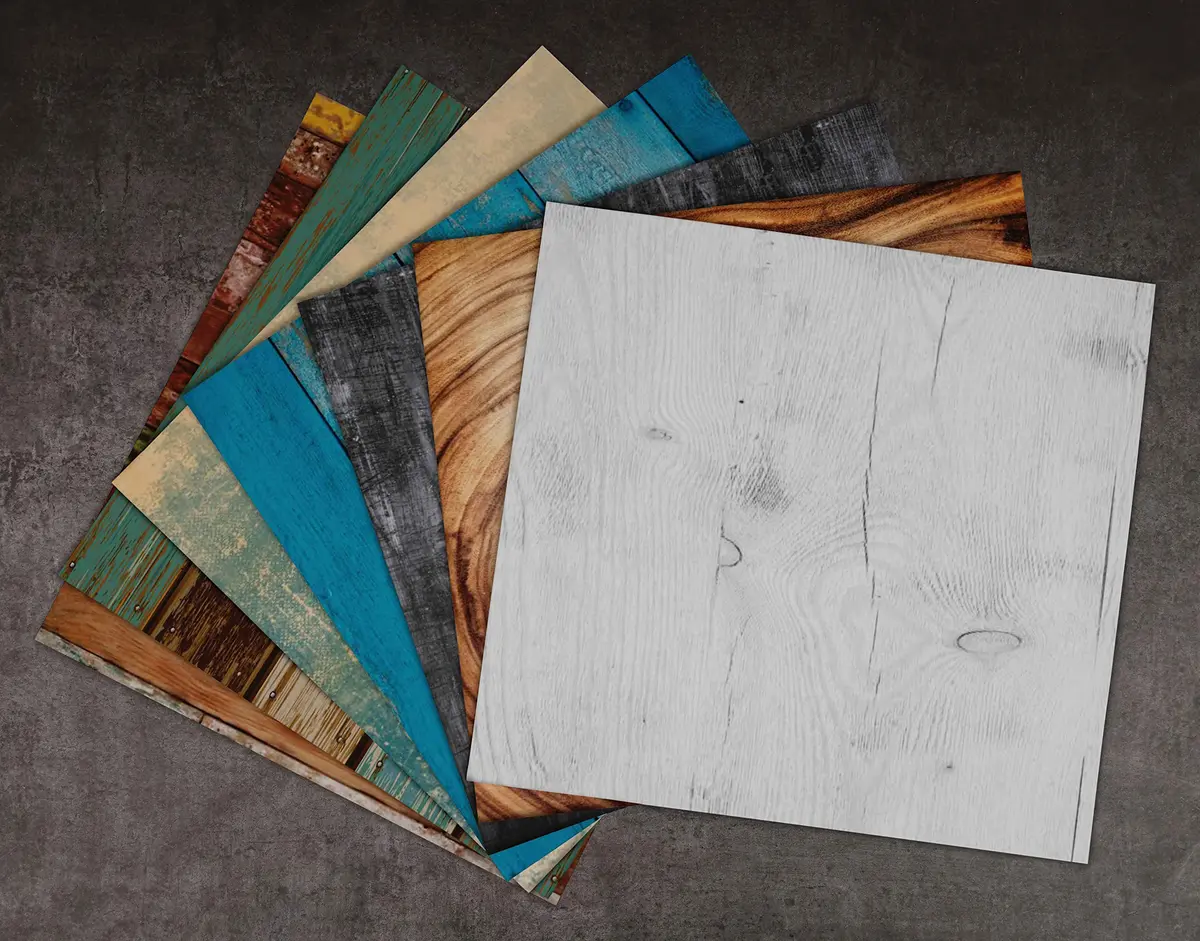 Inkdotpot 25 Sheets Rustic Wood Texture Scrapbook Paper Pad 12x12 | Colorful DIY Craft Supplies - view 5