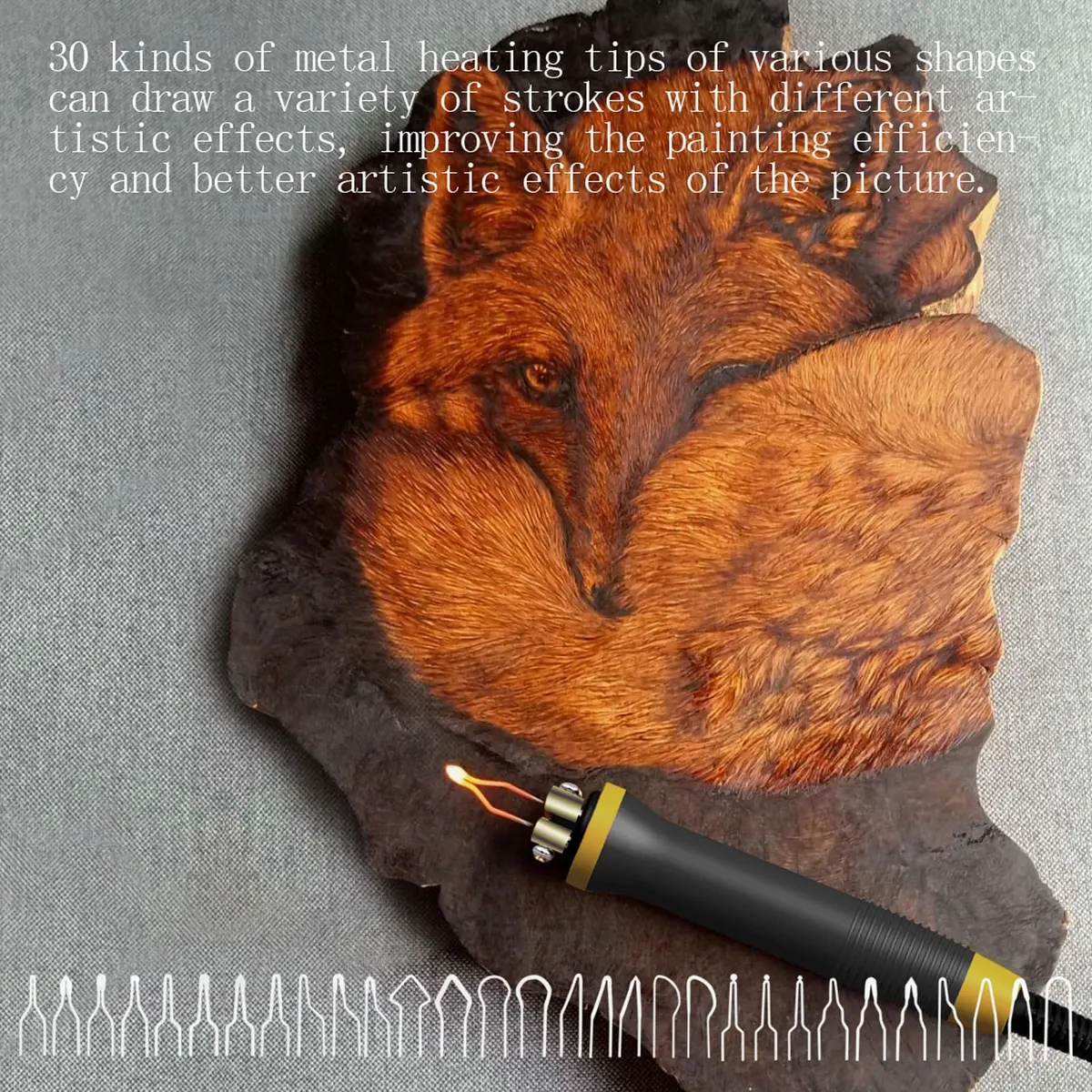 FIRElood LH30 Wood Burning Kit | Digital Temp Control for Adults & Beginners - view 5
