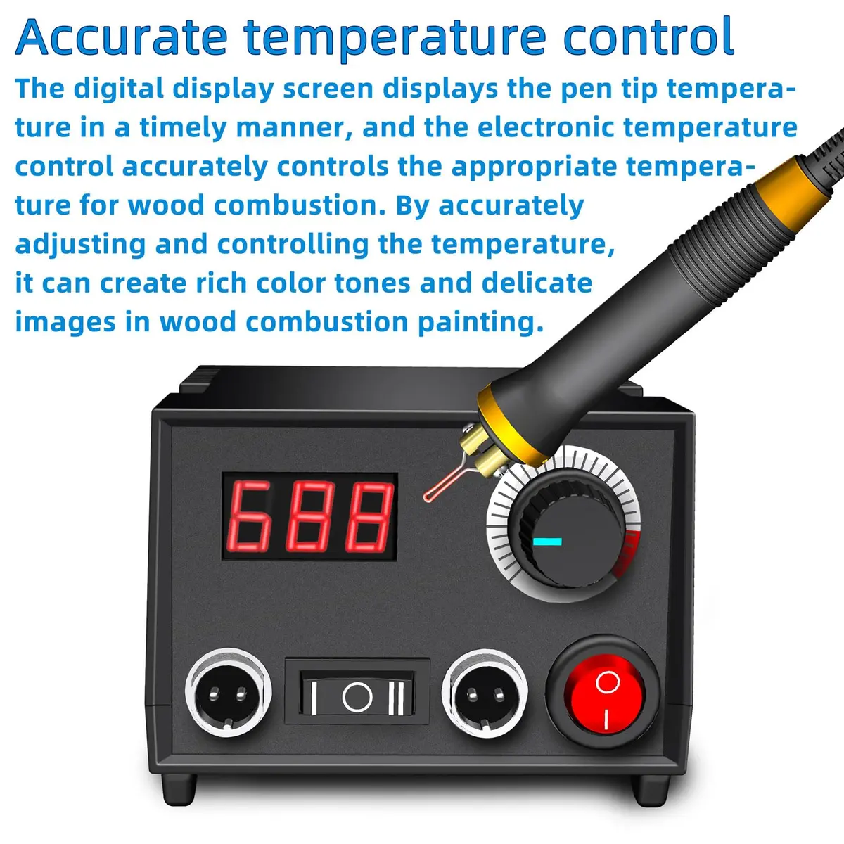 FIRElood LH30 Wood Burning Kit | Digital Temp Control for Adults & Beginners - view 3