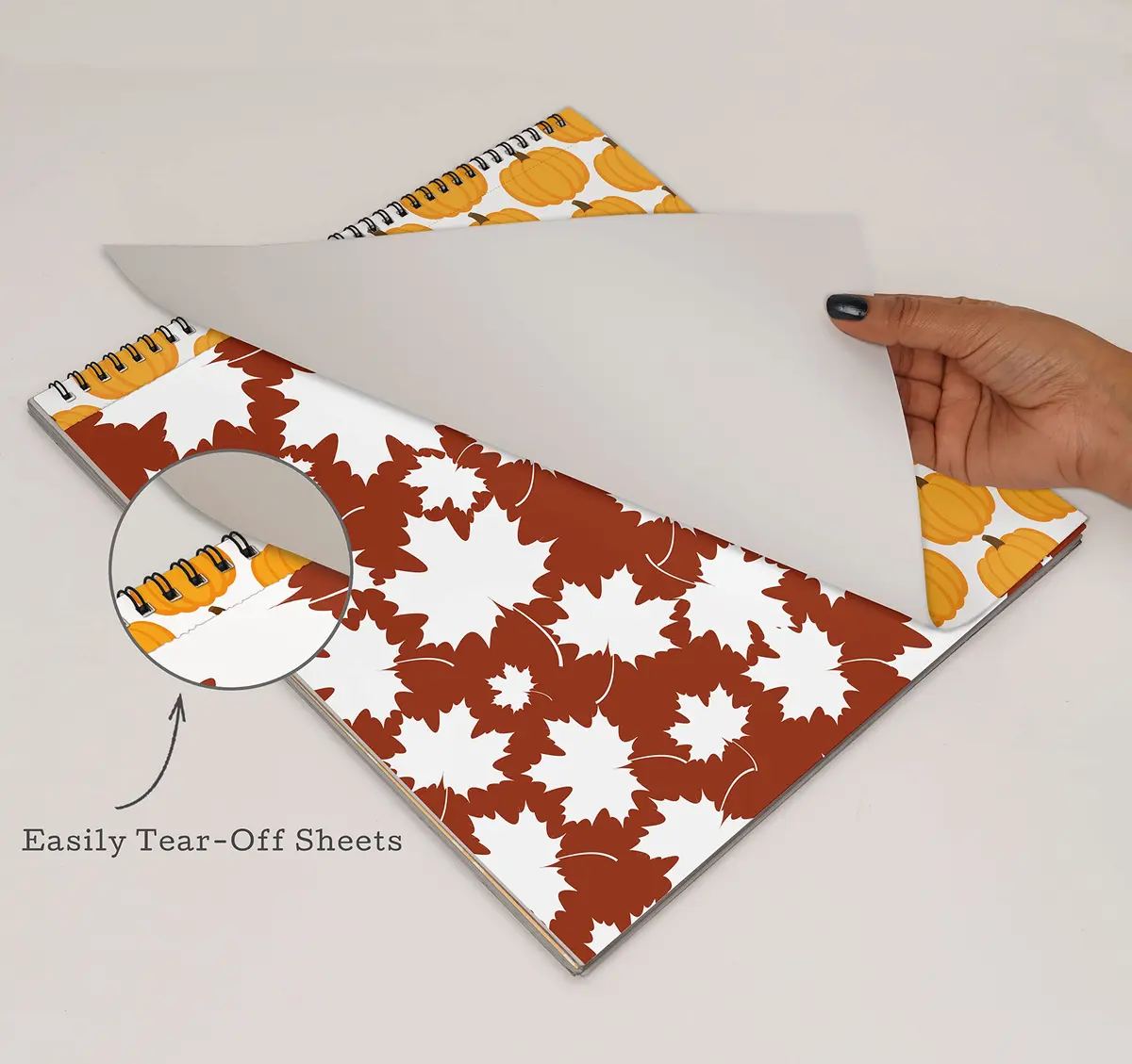 Inkdotpot 25 Sheets Autumn Fall Theme Texture Scrapbook Paper Pad 12x12 | Colorful Decorative Cardstock for DIY Crafts - view 3