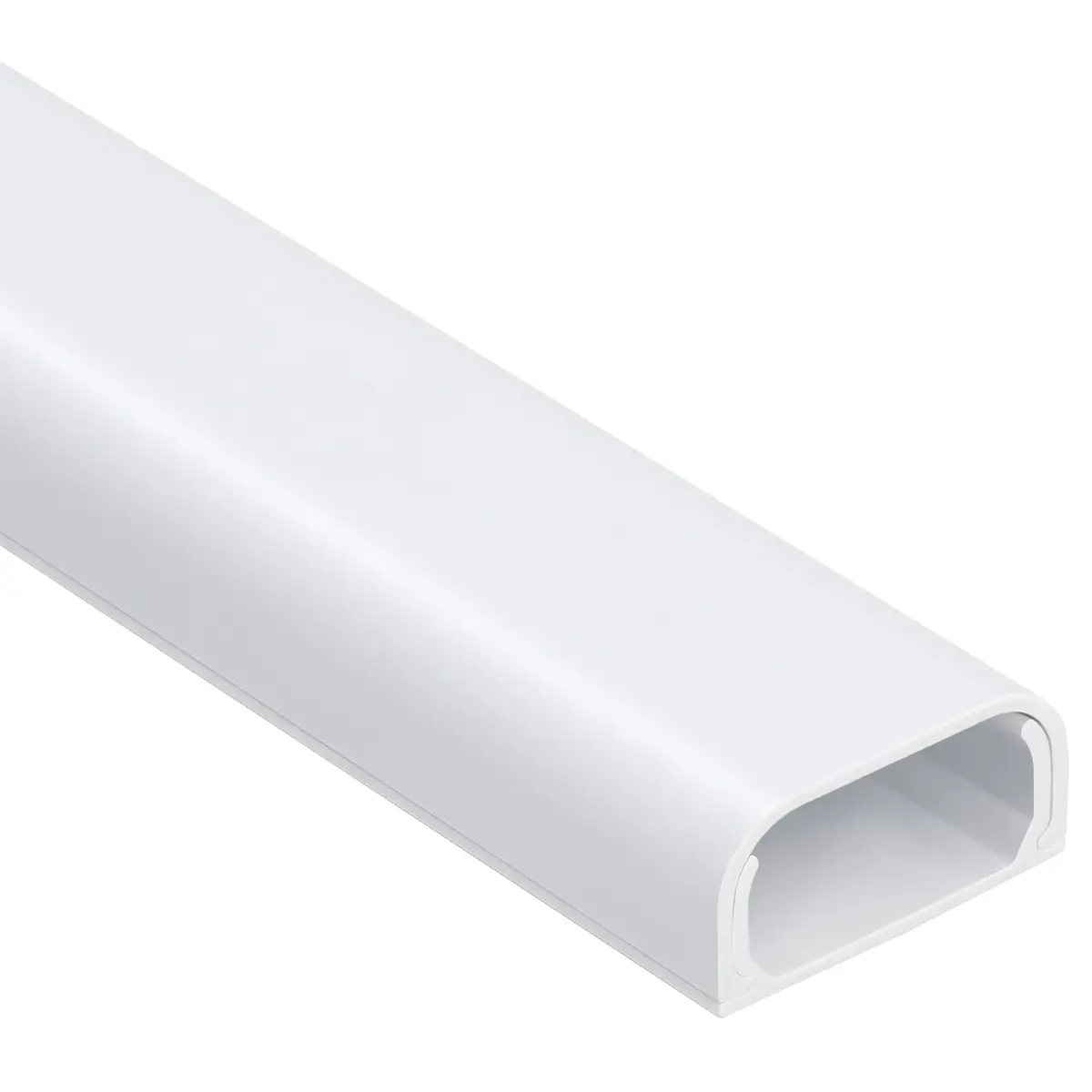 ZhiYo 73" Cord Covers for Wires on Wall, White Cord Hider, 0.95" W x 0.47" | Paintable Cable Raceway for Wall Mounted TV - main product image