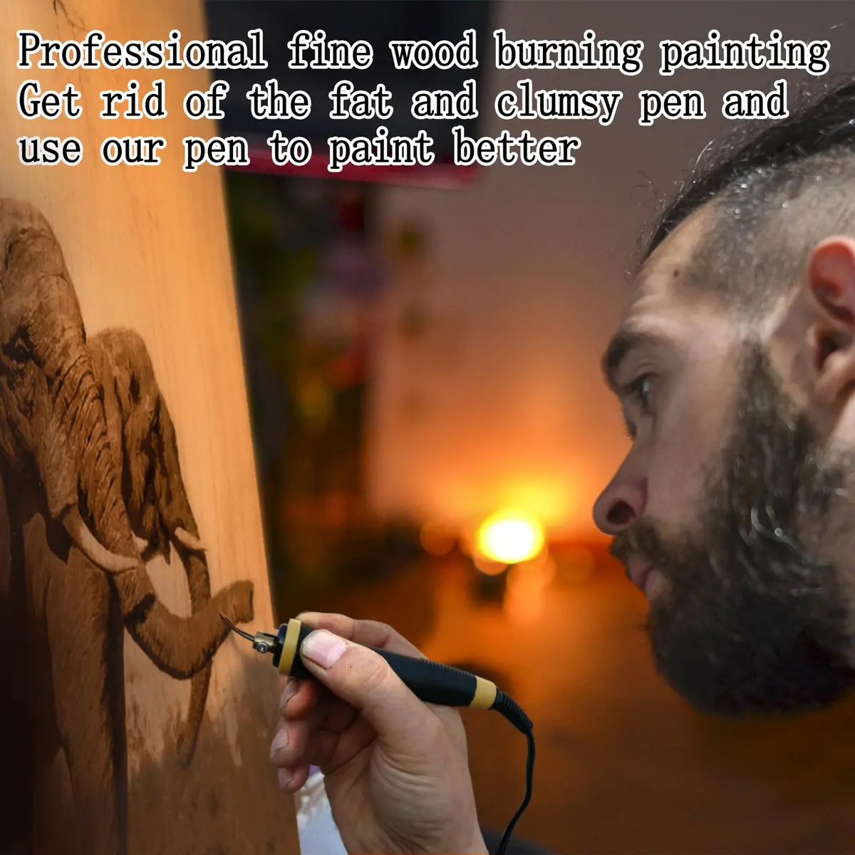 FIRElood Wood Burning Tool Kit 25~750°C | Professional Pyrography Pen with Digital Thermometer - view 6