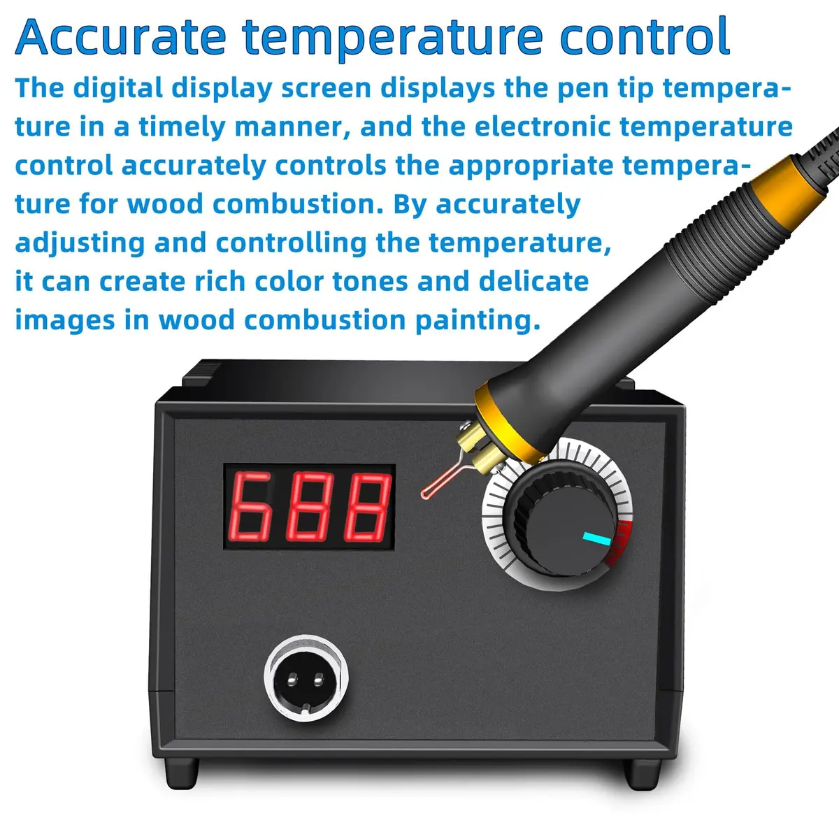FIRElood Wood Burning Tool Kit 25~750°C | Professional Pyrography Pen with Digital Thermometer - view 2