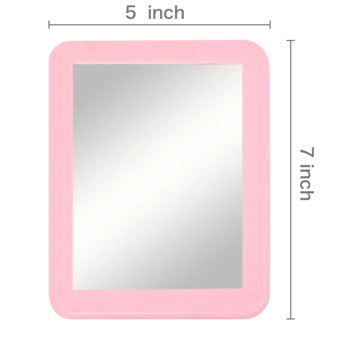 ARTLYMERS Locker Mirror Magnetic 5x7 Real Glass Pink | Compact Locker Accessory - view 2