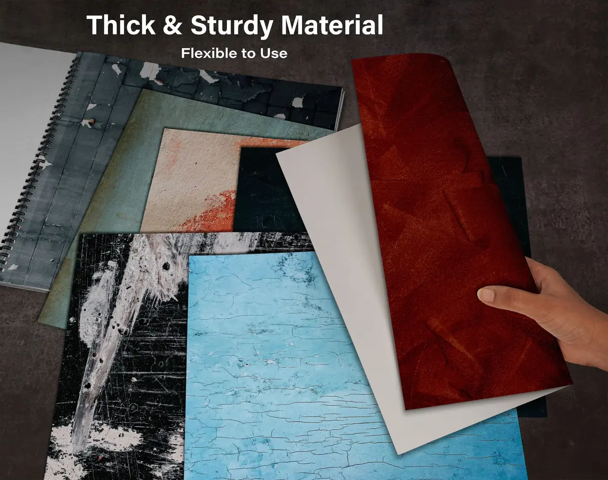 Inkdotpot Grunge Wall Theme Scrapbook Paper Pad 12x12 Inch (30.48x30.48 cm) | 25 Sheets Single-Sided Acid-Free Cardstock - view 8