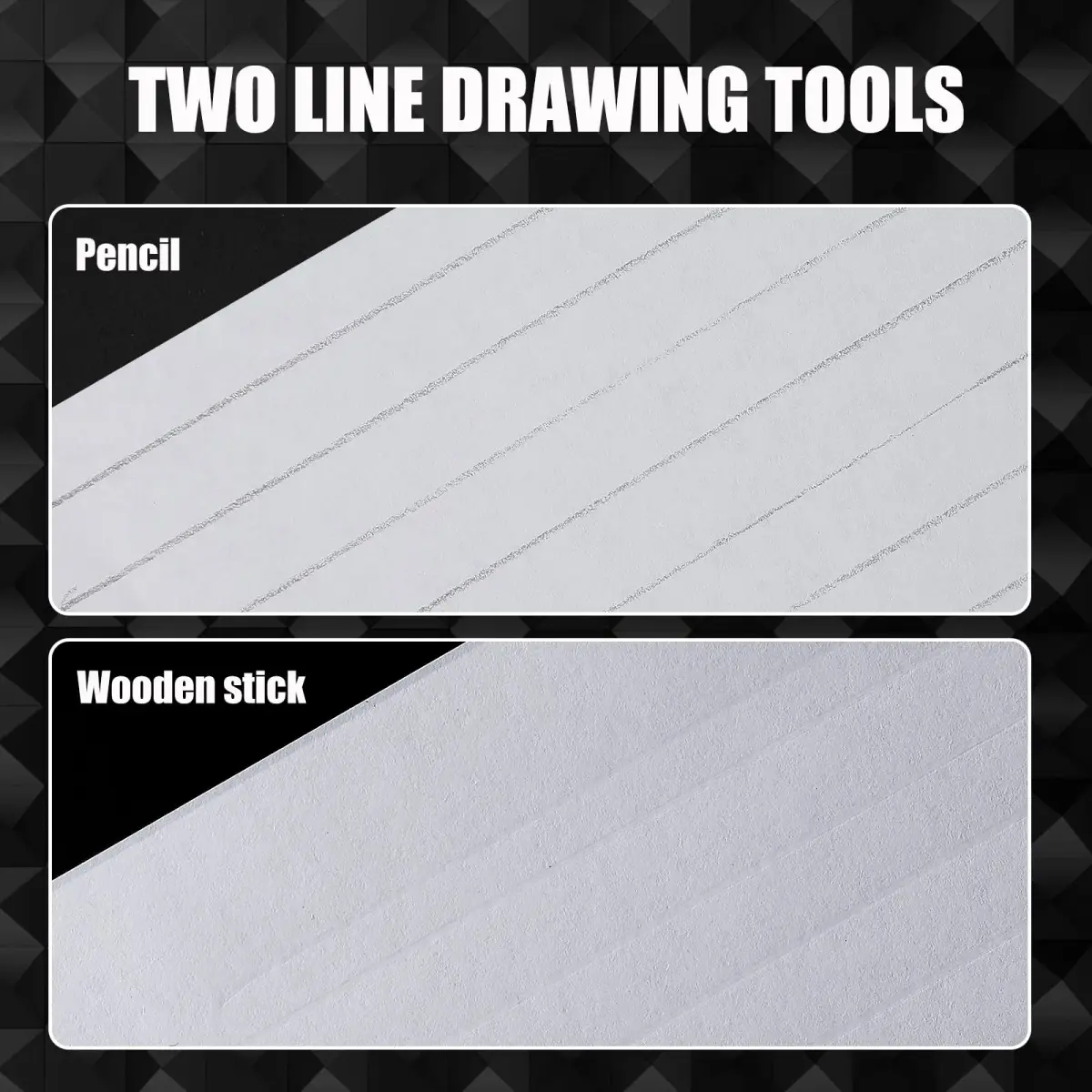 Fainne 2-Pack Plastic Straight Line Stencil Template 29cm (11.4 Inch) | Tidy Handwriting & Lettering Guide - view 4
