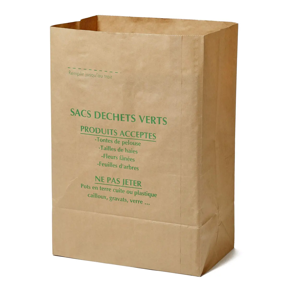 La cordeline Waste Bag 125L Pack of 10 | Water-Resistant Kraft Paper Yard Waste Bags - main product image