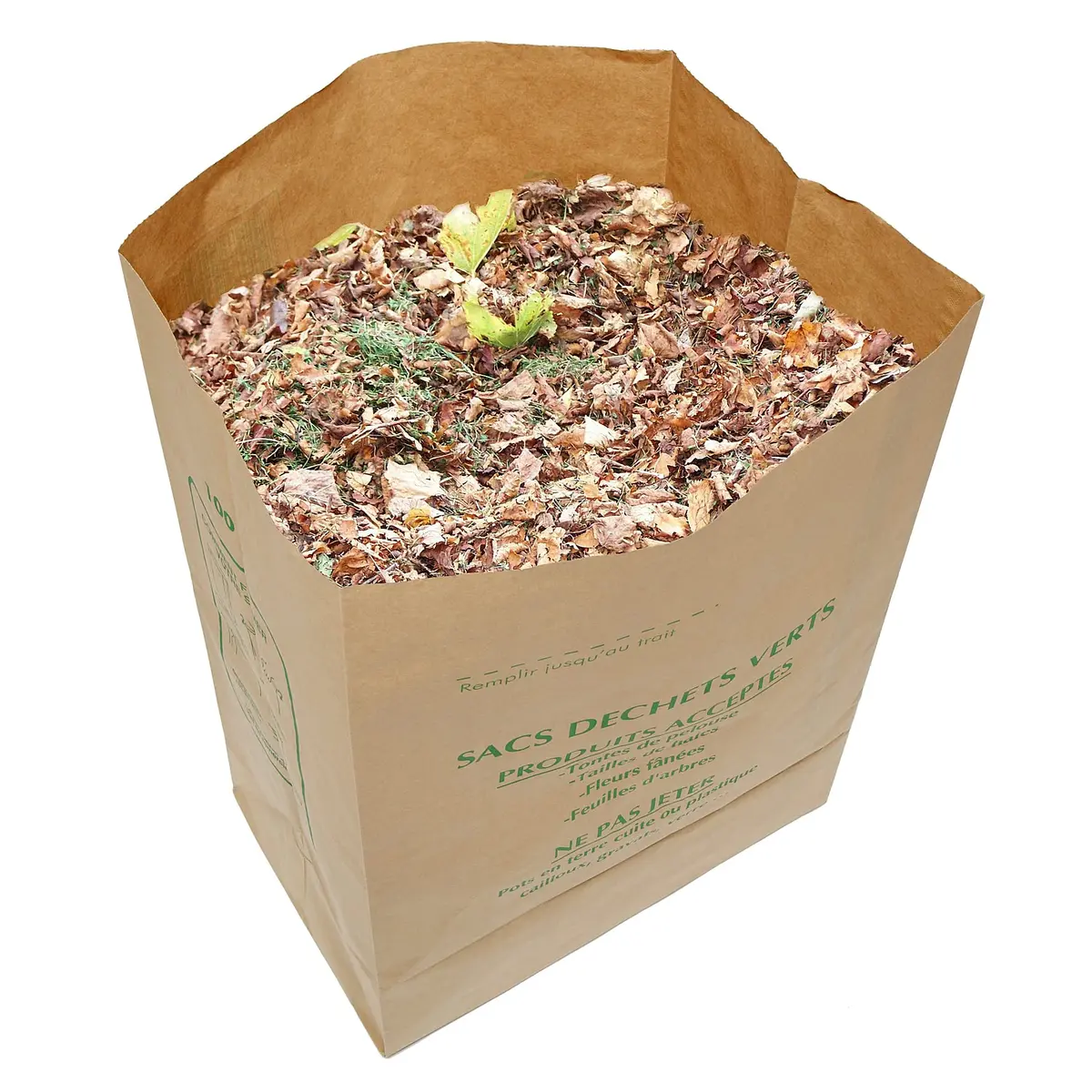 La cordeline Waste Bag 125L Pack of 10 | Water-Resistant Kraft Paper Yard Waste Bags - view 2