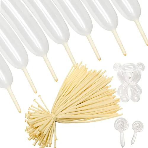 ASIUHY 260 Clear Long Balloons (100 Count) | Professional Quality for Twisting & Animal Shapes - main product image